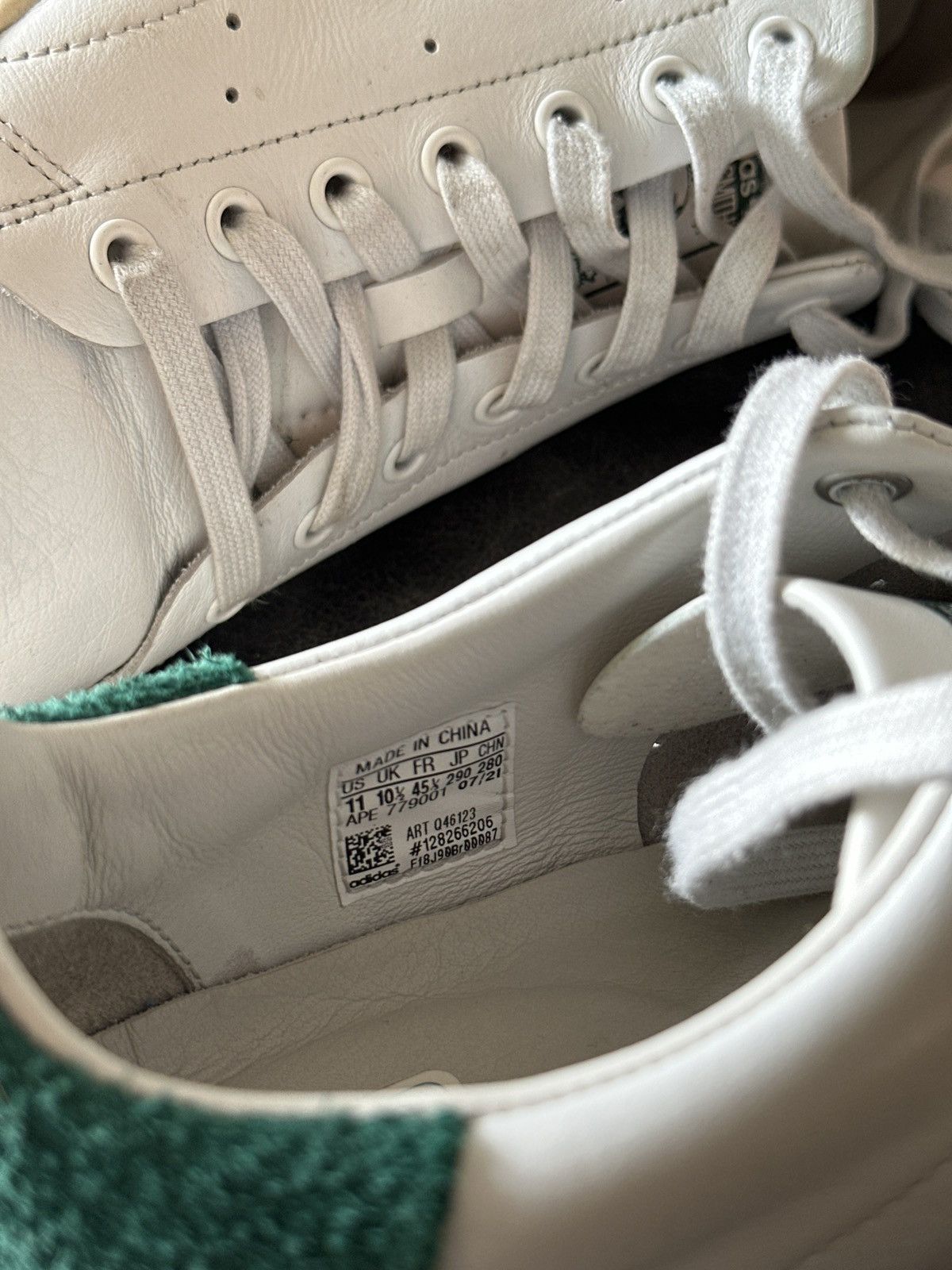 Adidas Adidas Stan Smith 'White Collegiate Green' Size US 11 / EU 44 - 7 Thumbnail