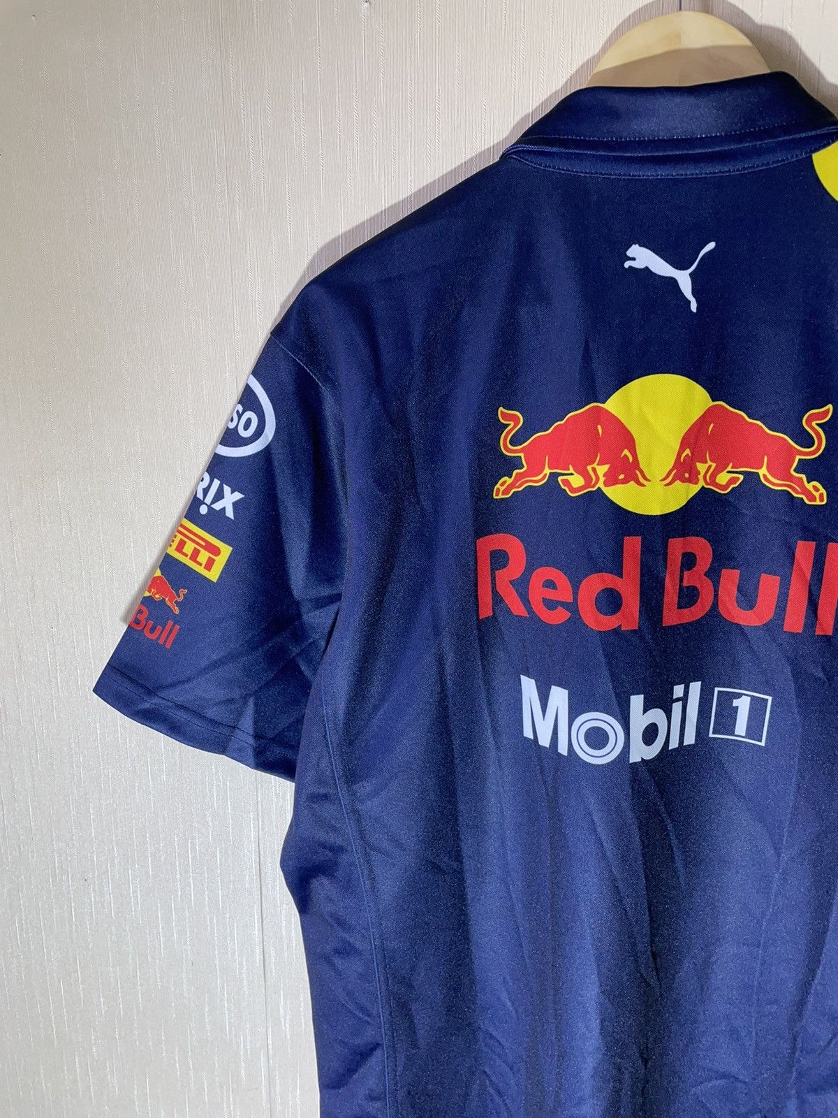 Vintage Puma Red Bull racing streetwear polo shirt Size US XL / EU 56 / 4 - 12 Thumbnail