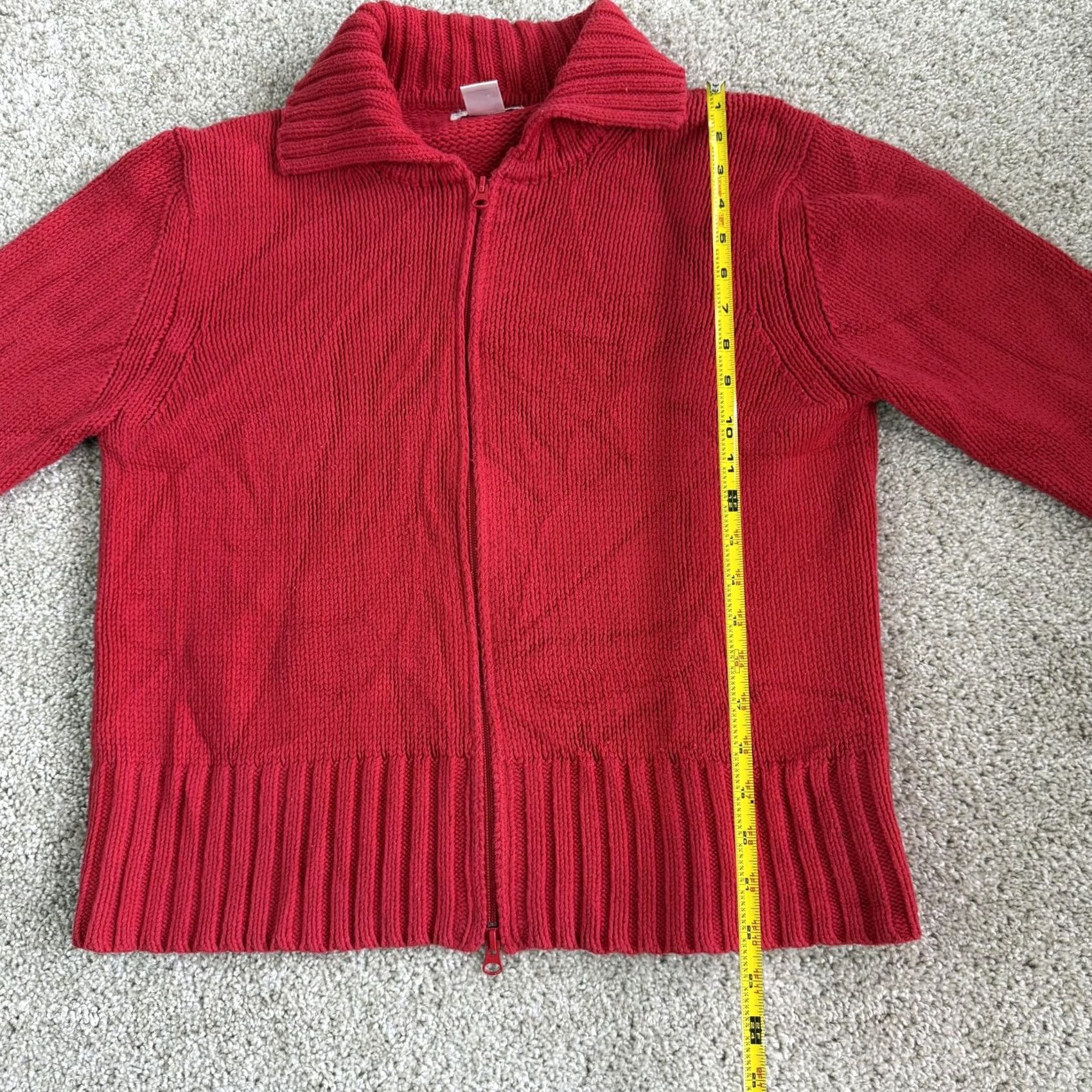 Worthington Vintage Worthington Essentials Cardigan Sweater Womens Large Red Full Zip Knit Size L / US 10 / IT 46 - 5 Thumbnail