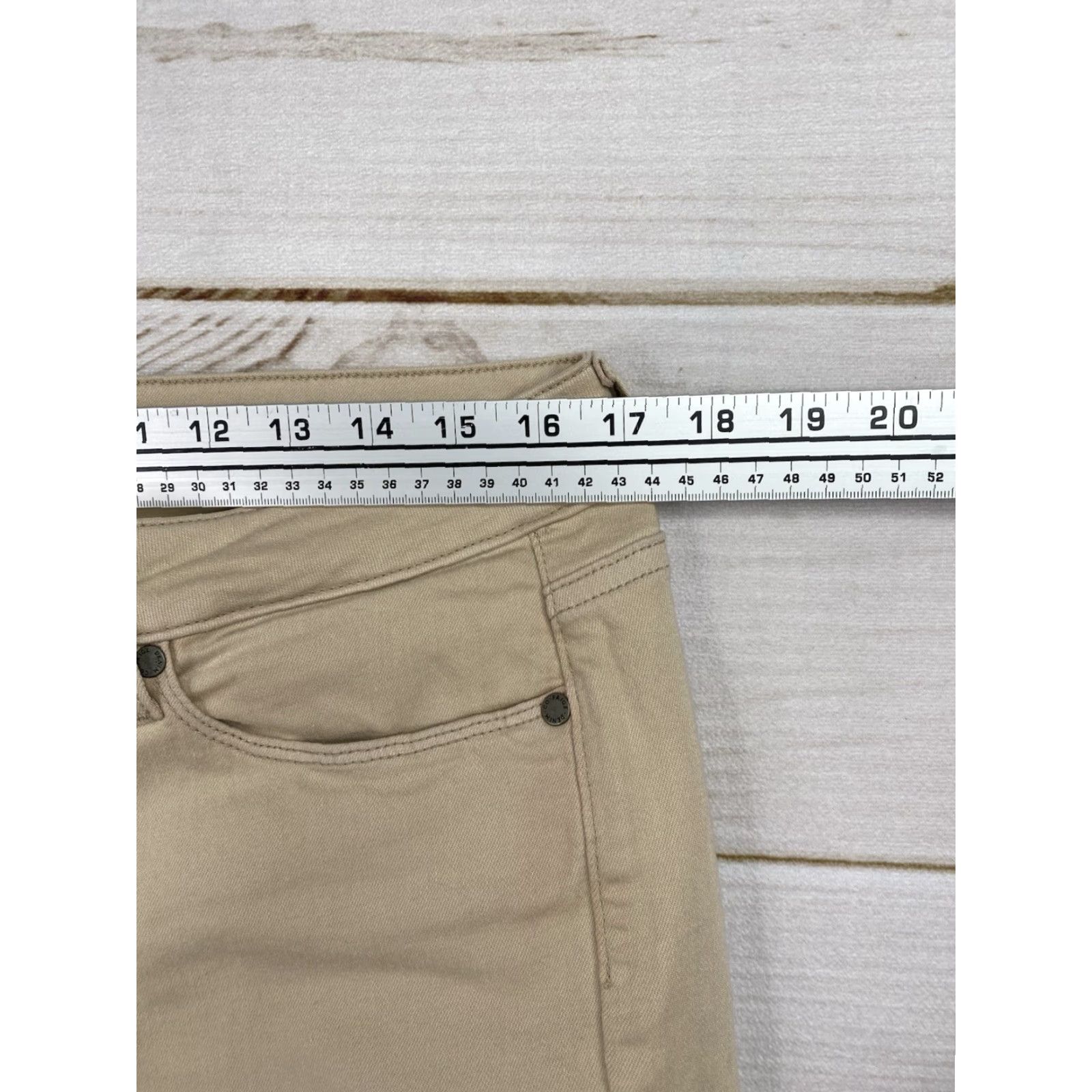 Paige Paige Jeans Women 32 Tan Kylie Crop Minimalist School Crop Jeans Medium Wash Beige 5-Pocket Design Mens? Wait. Size 24" / US 00 / IT 34 - 5 Thumbnail