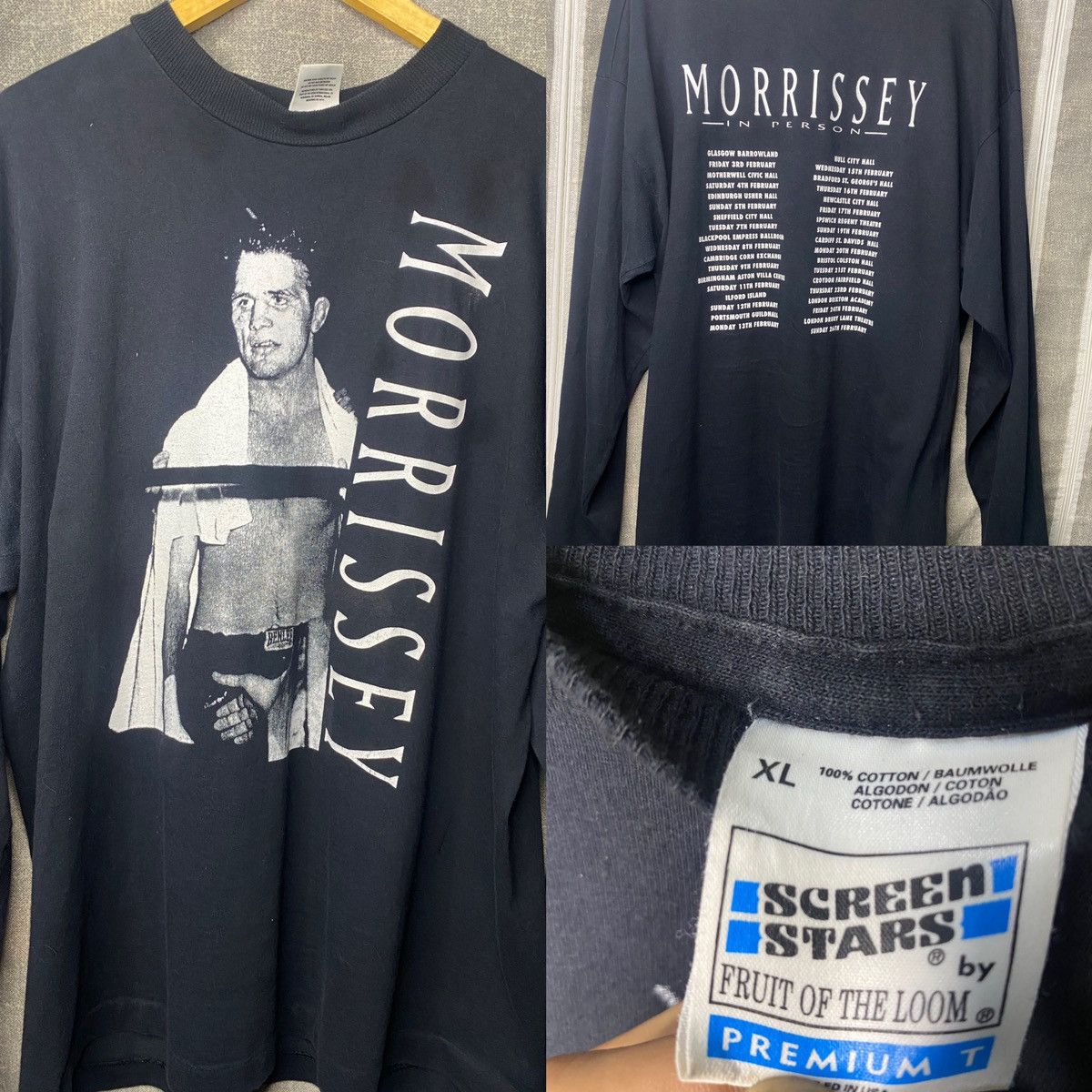 Band Tees × Vintage Morrissey in prison tour ‘90 Size US XL / EU 56 / 4 - 4 Thumbnail