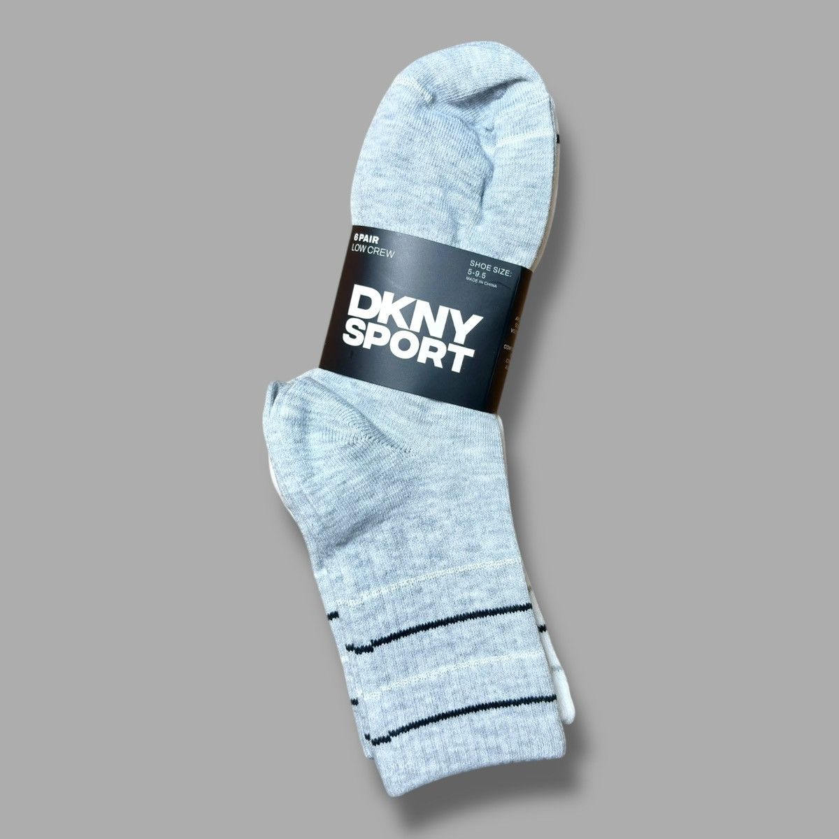 DKNY DKNY Sport Women’s Low Crew Cut Black White Socks 6 Pack Size ONE SIZE - 3 Thumbnail