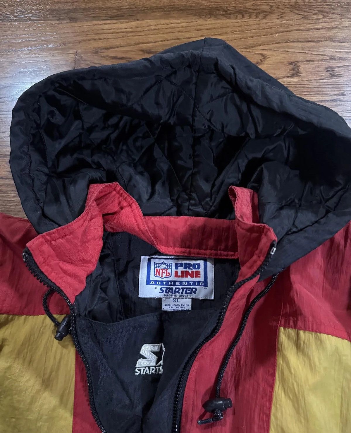 Starter Vintage Starter Kansas City Chiefs Pullover Sideline Jacket Size US XL / EU 56 / 4 - 2 Thumbnail