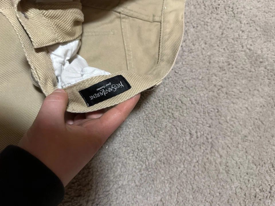 Yves Saint Laurent 90s Yves Saint Laurent YSL Logo Beige Pants Jeans Vntg 32/32 Size US 32 / EU 48 - 12 Thumbnail