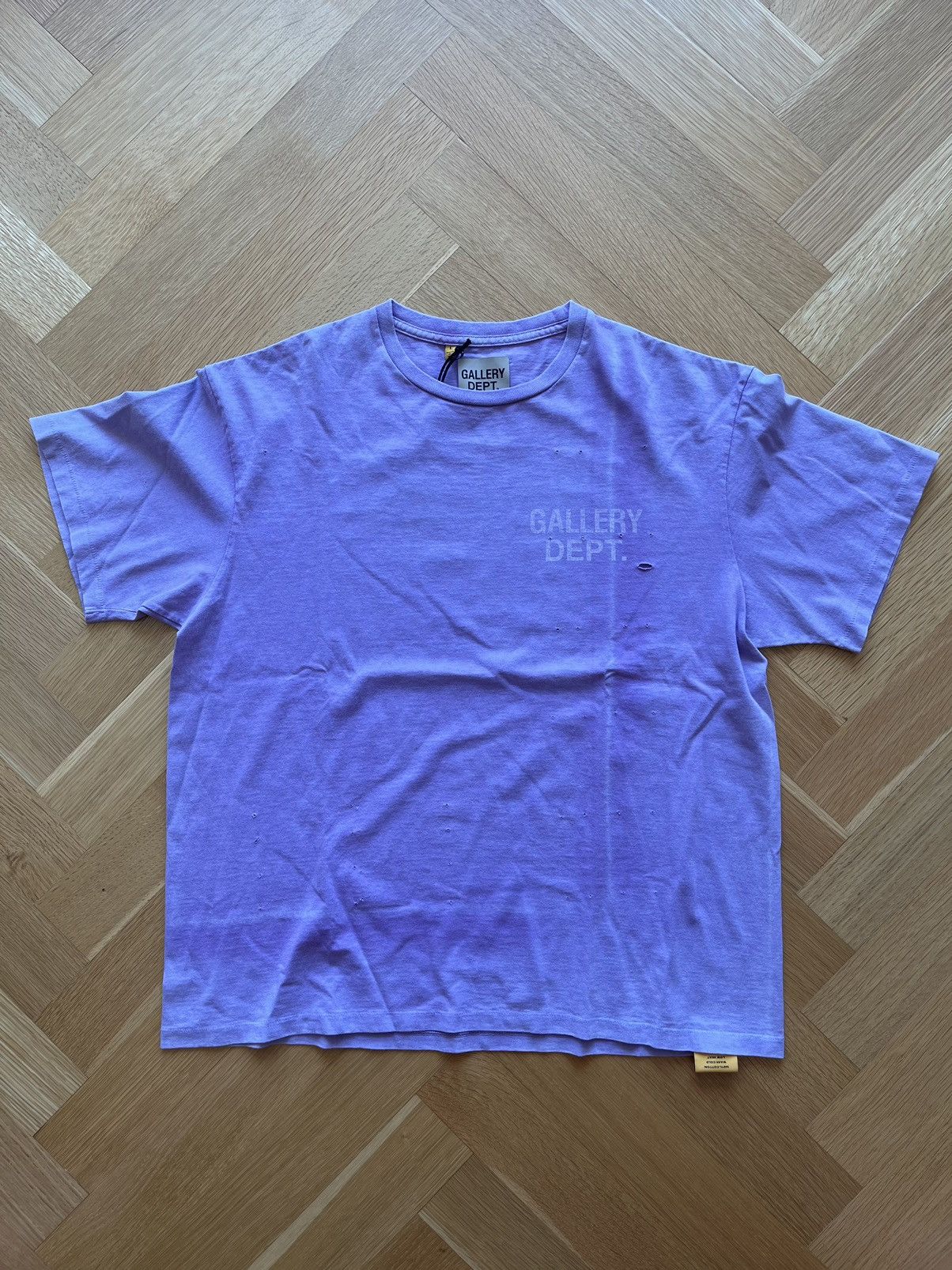 Gallery Dept. Gallery Dept Vintage Logo Purple Distressed Tee Size US L / EU 52-54 / 3 - 1 Thumbnail
