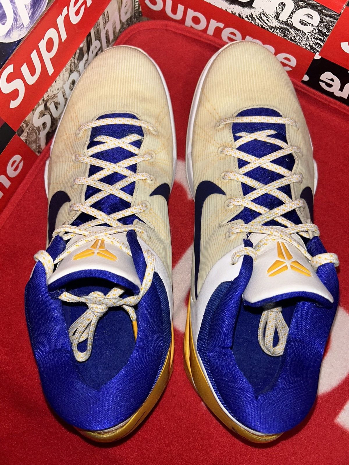 Nike Nike Kobe 7 Lakers Home 488371-101 size 14 Size US 14 / EU 47 - 4 Thumbnail