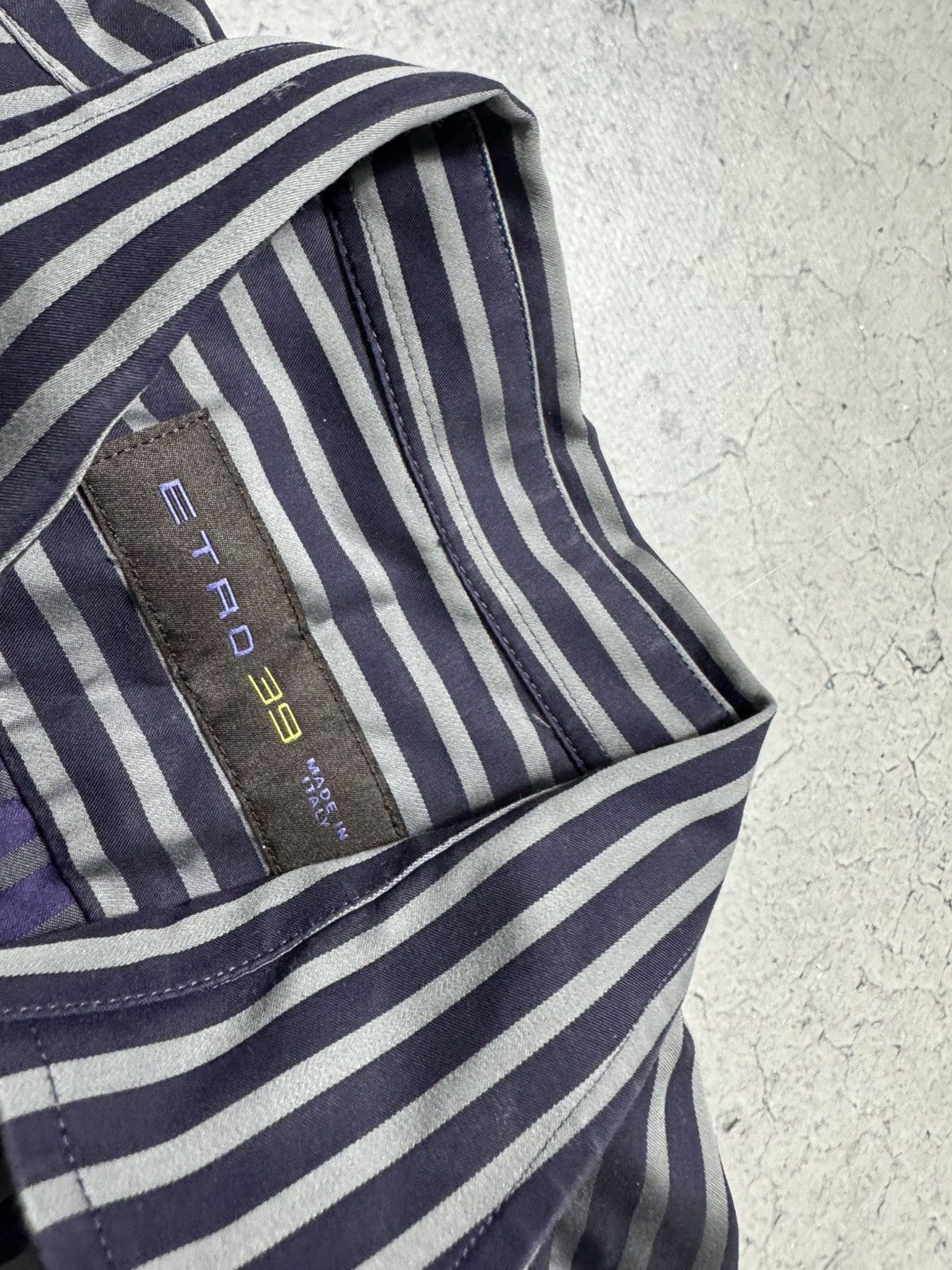 Etro Etro Striped Button Up Luxury Shirt Size US S / EU 44-46 / 1 - 6 Thumbnail