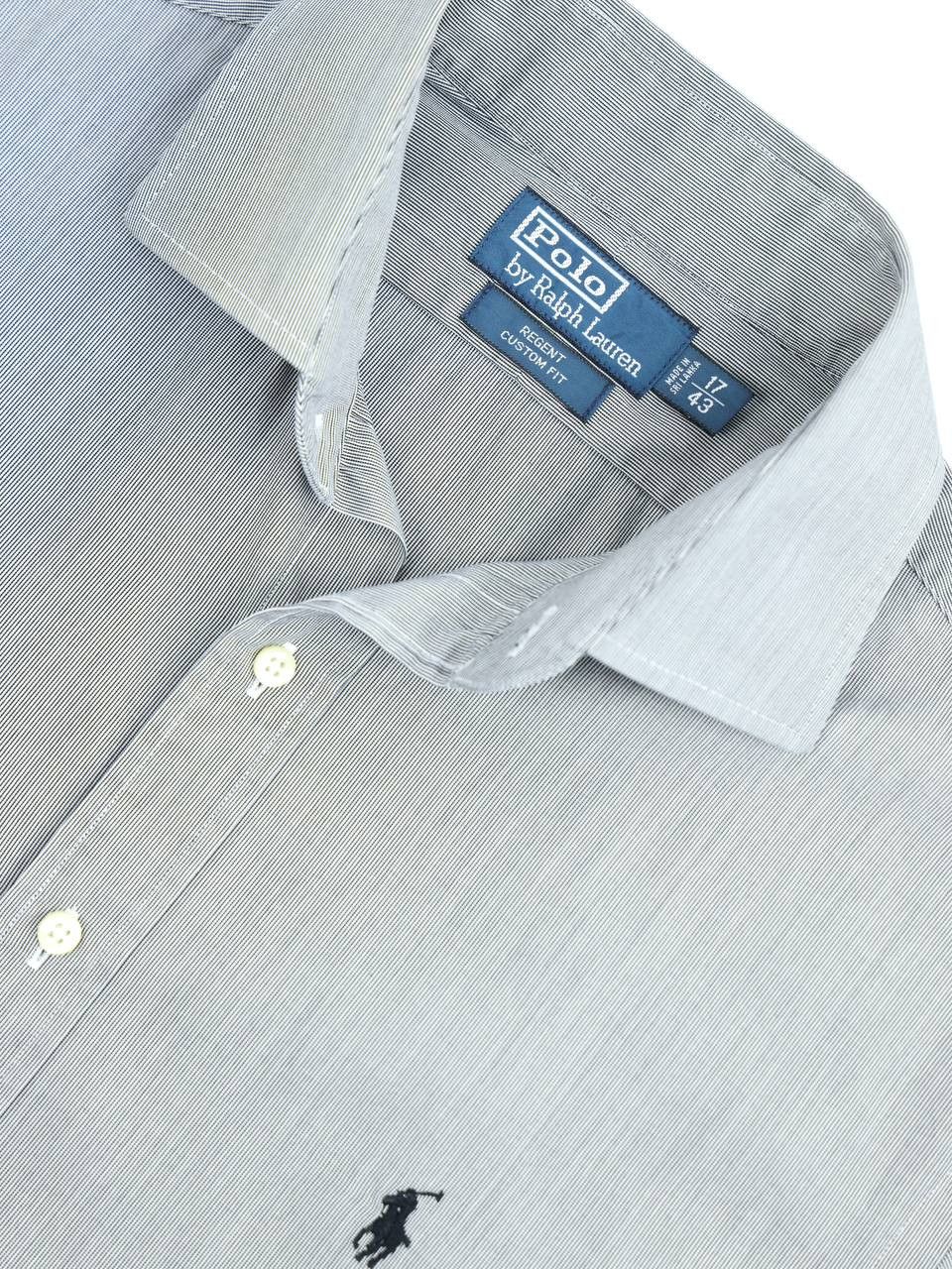 Polo Ralph Lauren POLO RALPH LAUREN Shirt in small stripes Size US XXL / EU 58 / 5 - 7 Thumbnail
