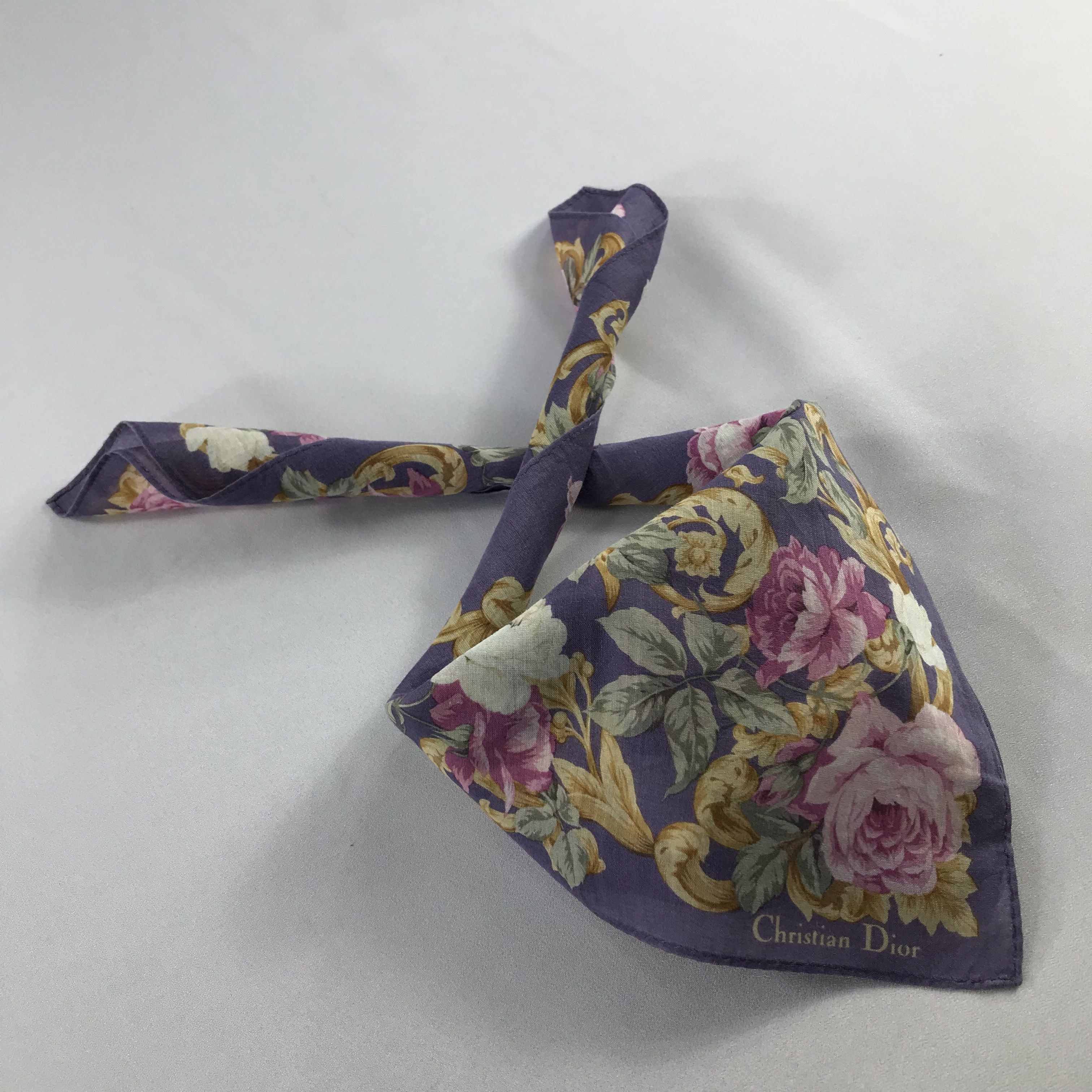 Christian Dior Monsieur CHRIstian dioR Handkerchief / Bandana / Neckerchief C818 Size ONE SIZE - 2 Thumbnail
