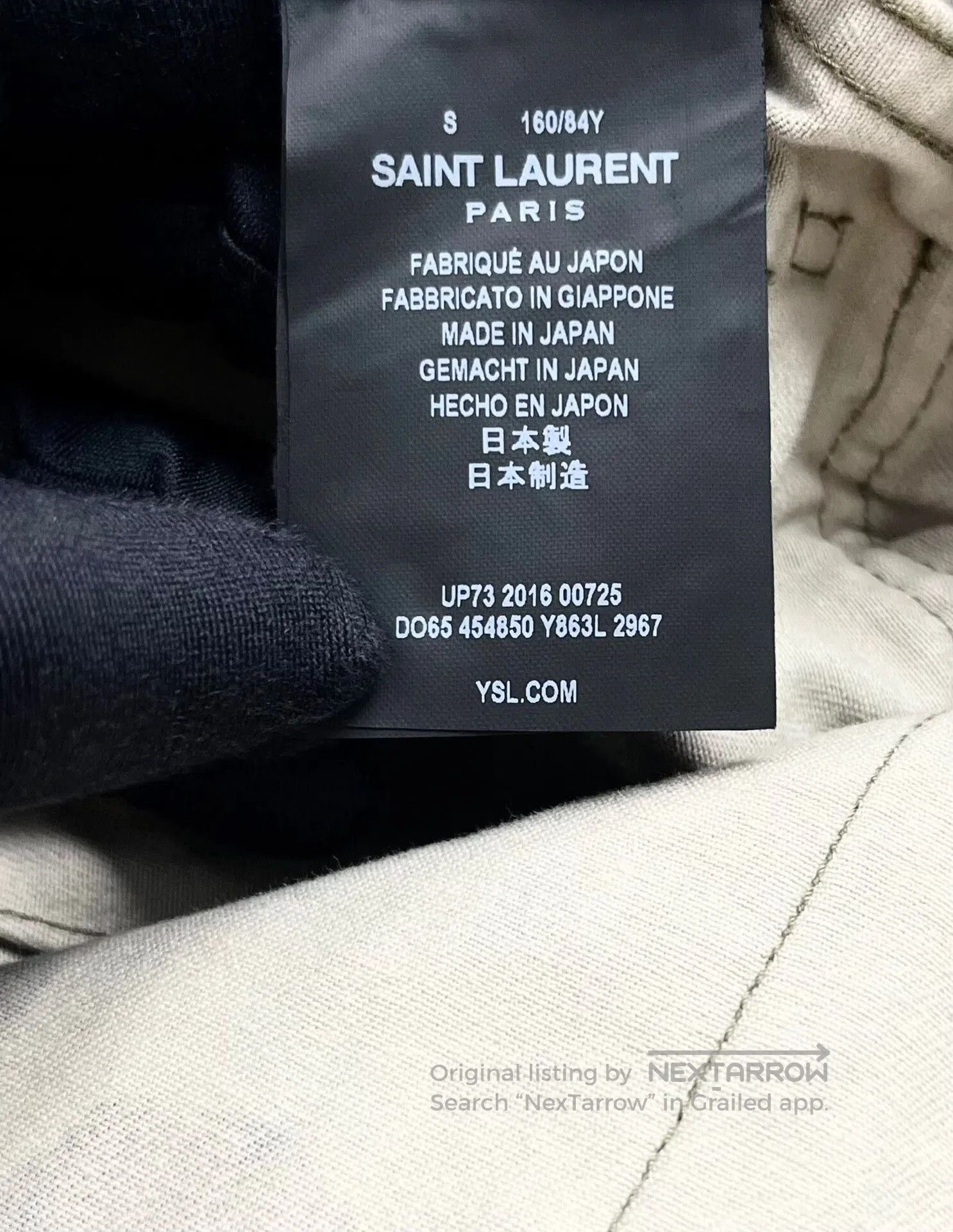 Saint Laurent Paris military green camouflage jacket with embroidery. Size US S / EU 44-46 / 1 - 4 Thumbnail