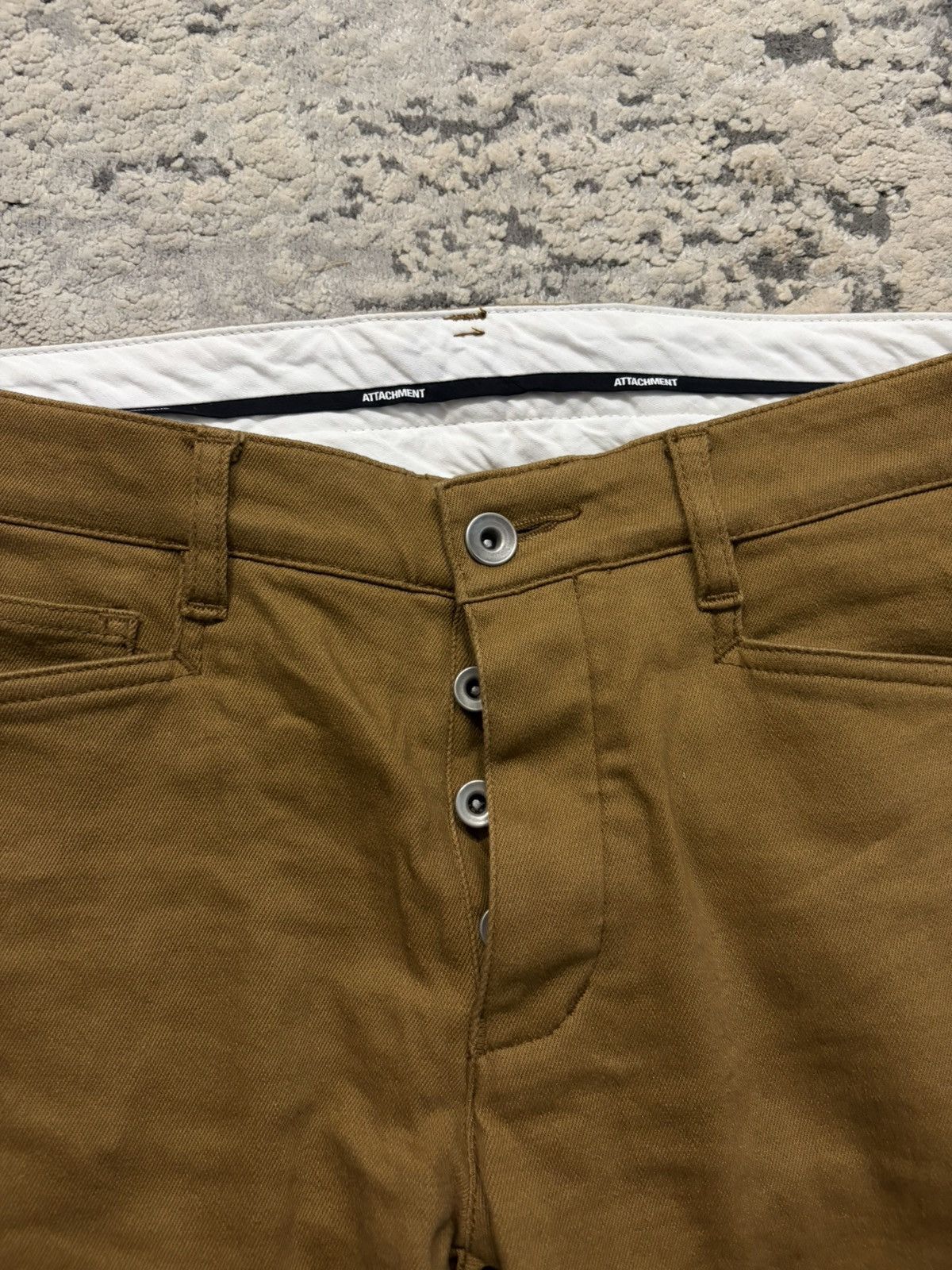 Attachment Attachment by Kazuyuki Kumagai - Brown Chino Denim Size US 31 - 2 Thumbnail