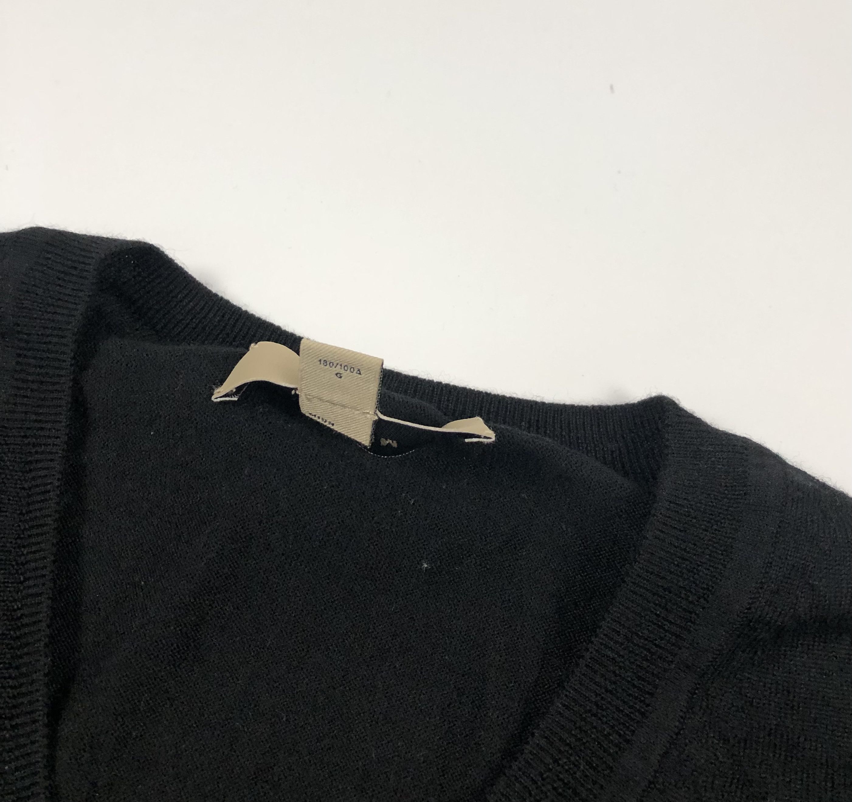 Burberry Burberry “Uniform” Merino Wool V-Neck Jumper Size US L / EU 52-54 / 3 - 4 Thumbnail