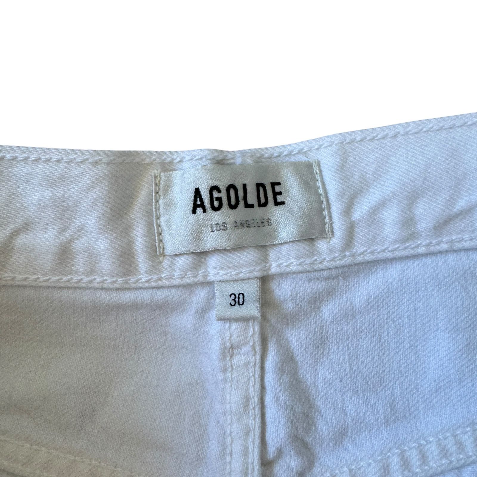 Agolde AGOLDE Fran Low Slung Straight Jean Milkshake White Size 30" / US 8 / IT 44 - 4 Thumbnail