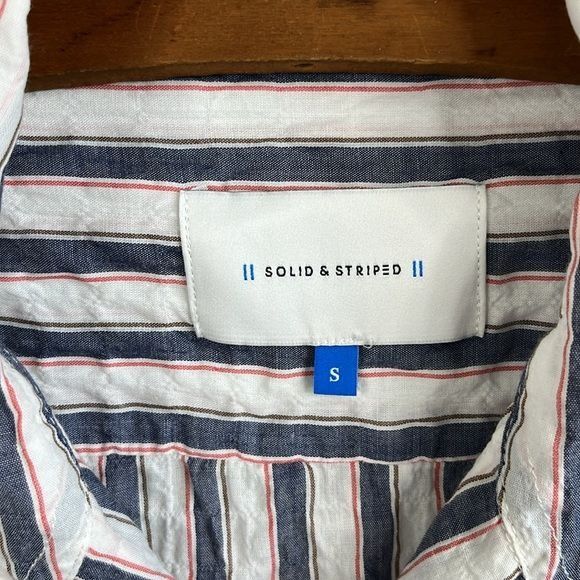 Solid & Striped Solid and Striped Cabana Puckered Short Sleeve Stripe Button Size US S / EU 44-46 / 1 - 6 Thumbnail