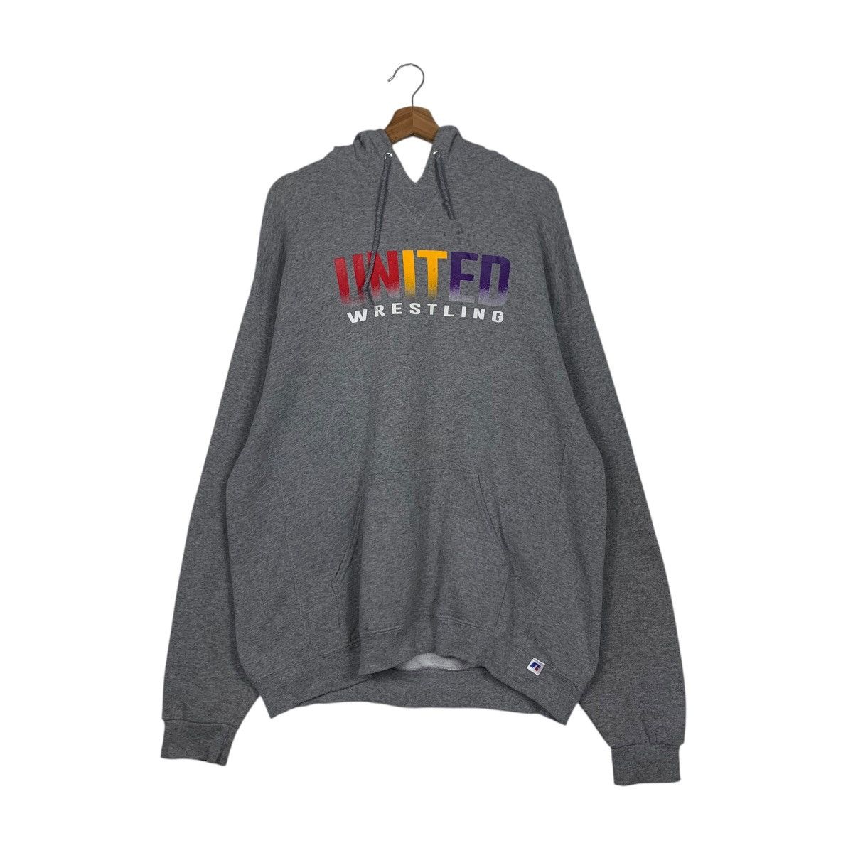 Russell Athletic UNITED WRESTLING Big Logo Pullover Hoodies #2027-C88 Size US XL / EU 56 / 4 - 10 Thumbnail