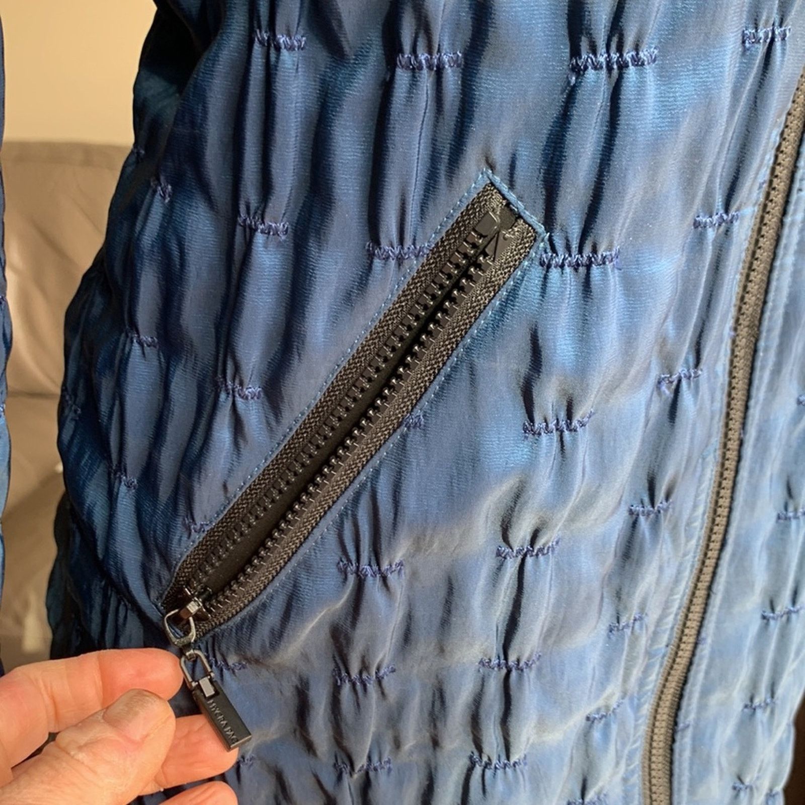 Vintage Mycra pac reversible blue travel raincoat jacket Size XS / US 0-2 / IT 36-38 - 4 Thumbnail
