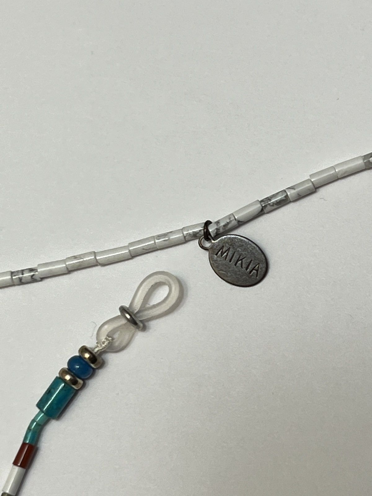 Mikia New MIKIA Multi-stone sterling silver silk sunglasses chain Size ONE SIZE - 3 Thumbnail