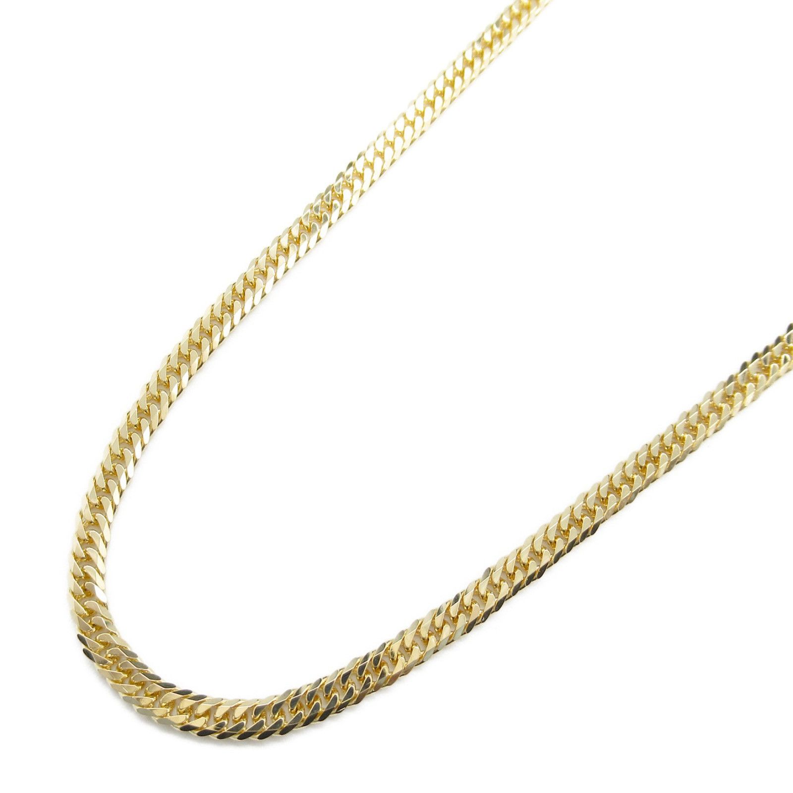Other Other 18K Flat Link Chain Necklace Metal Necklace in Great Condition Size ONE SIZE - 1 Thumbnail
