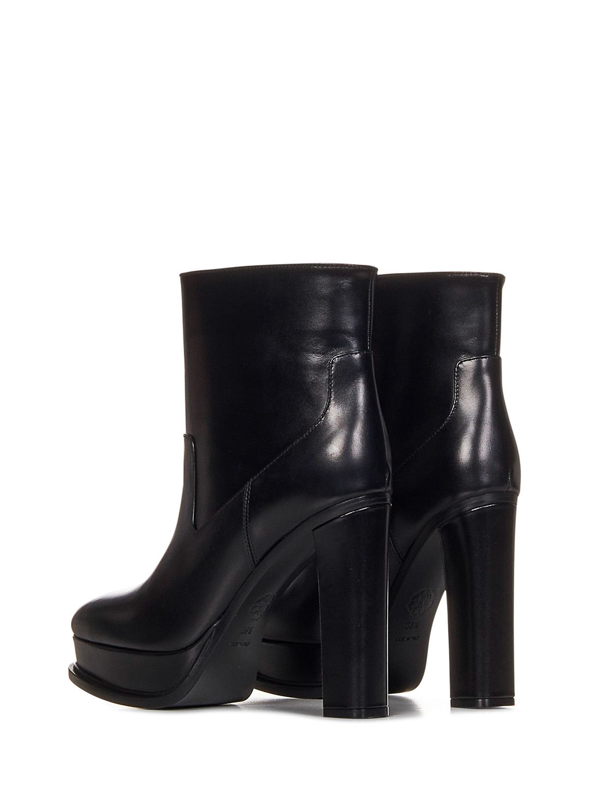 Alexander McQueen o1y0225 Ankle Boots in Black Size US 11 / IT 41 - 3 Thumbnail