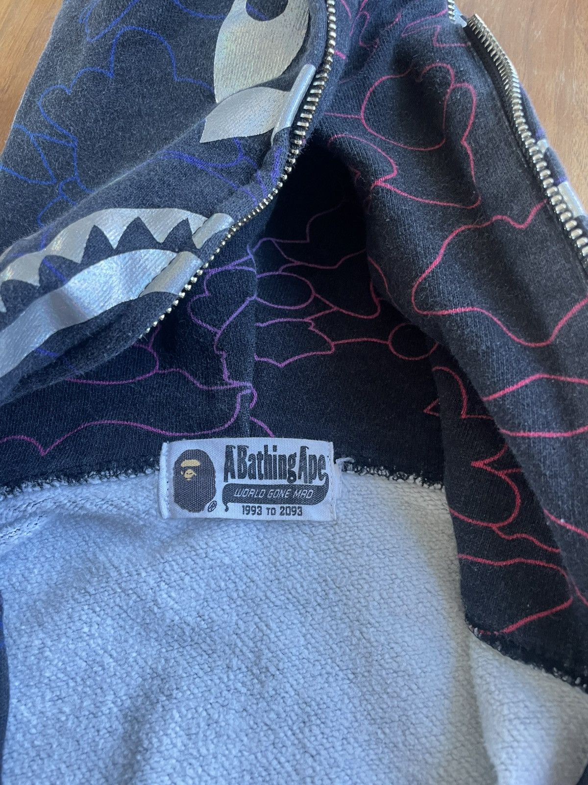 Bape Bape Black multi color shark zip up hoodie Size XXS / US 00 / IT 34 - 3 Thumbnail