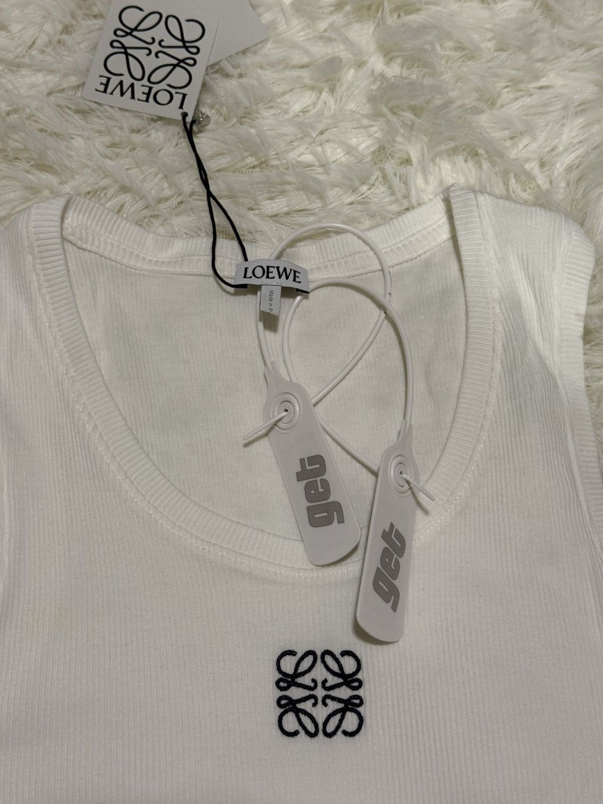 Loewe Loewe white crop top Size M / US 6-8 / IT 42-44 - 3 Thumbnail