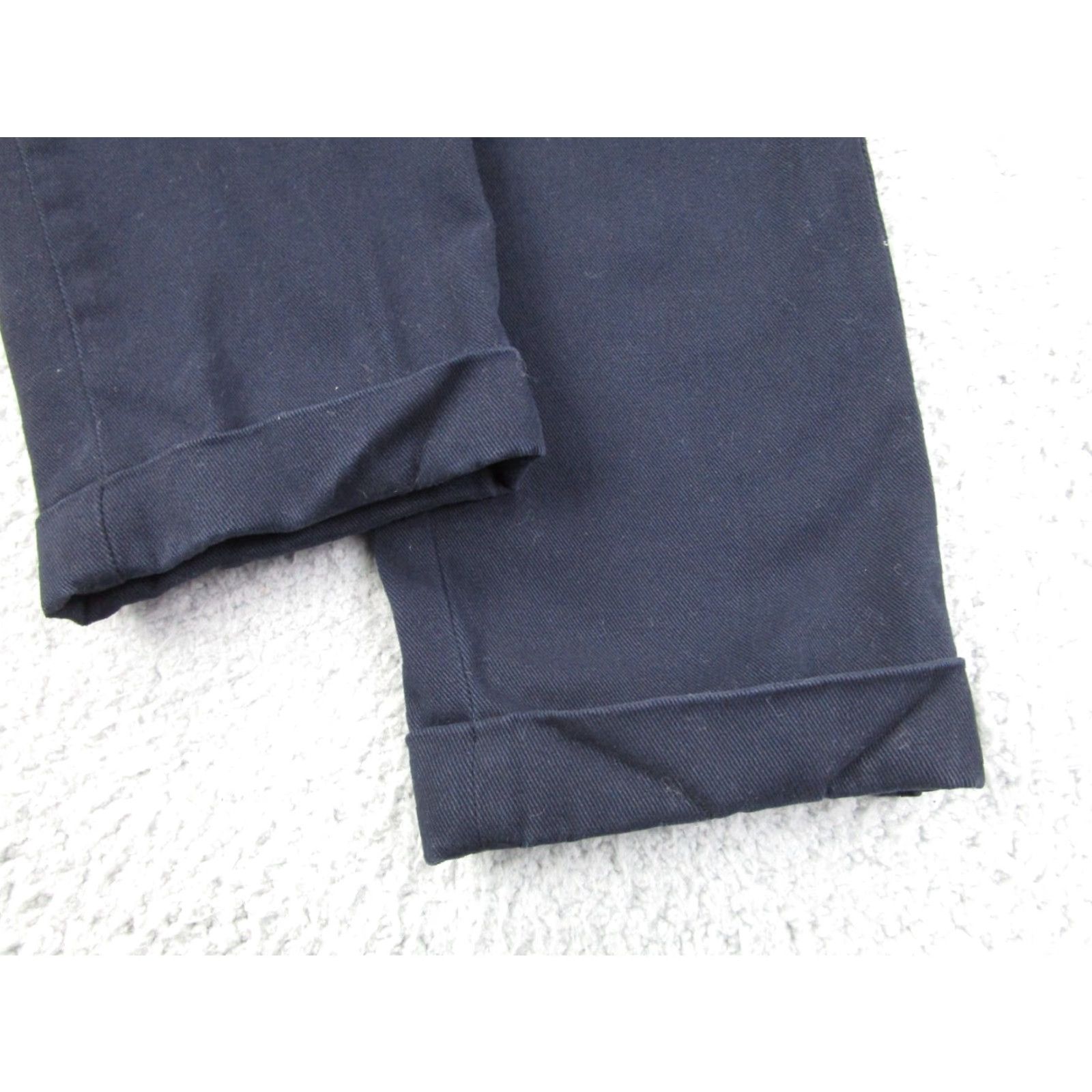 Paul Smith Paul Smith Pants Mens 28 Blue Chino Casual Preppy Regular Belt Loops Pleated Cuffed Straight Rise 10-12in Cotton Spandex Size US 28 / EU 44 - 2 Thumbnail
