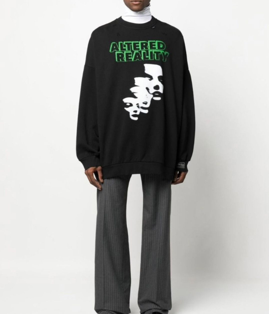Raf Simons raf simons ghost face black vandalism sweatshirt-2505 Size US M / EU 48-50 / 2 - 3 Thumbnail