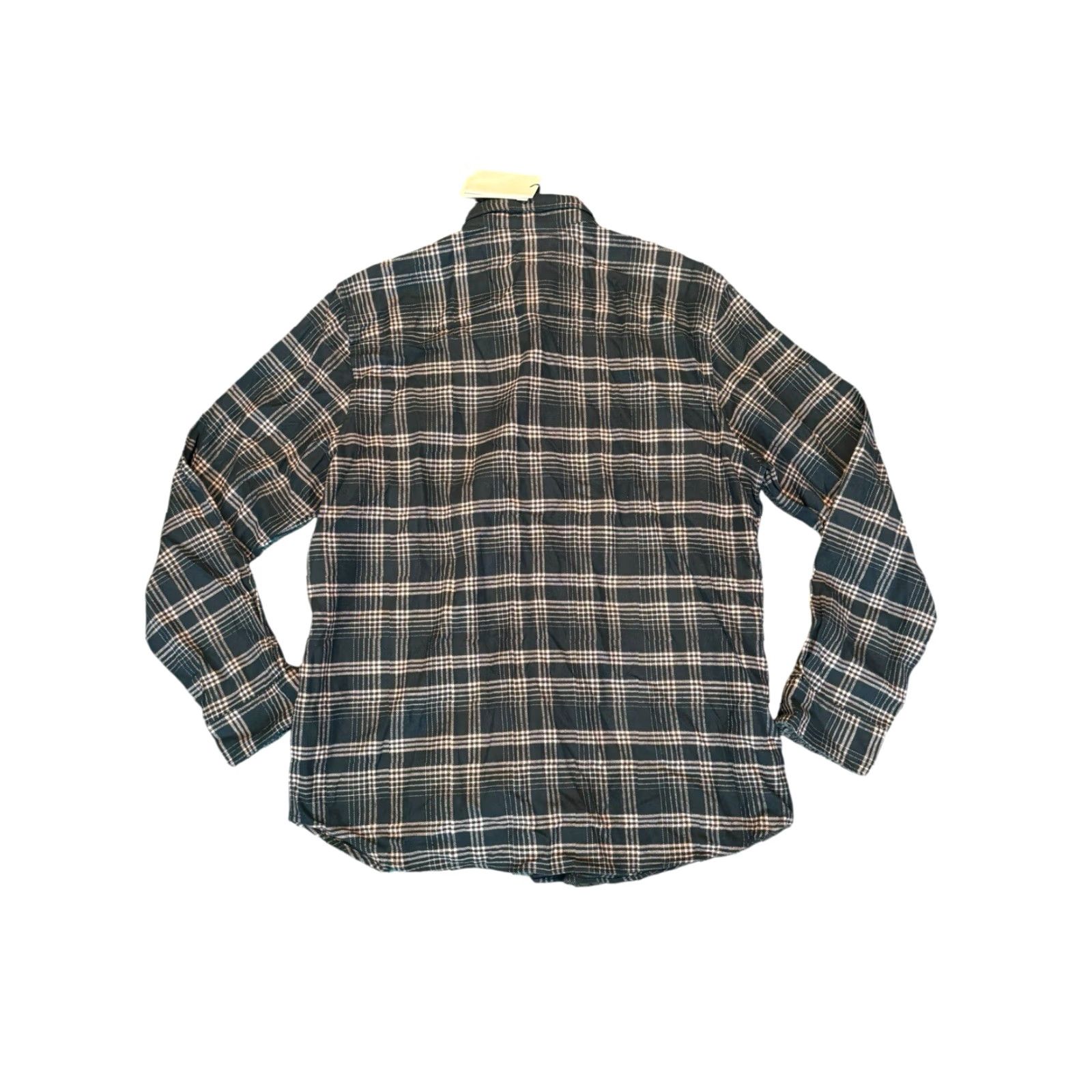 Theory Theory Button-Down Shirt Mens XL Twill Flannel Charcoal Dusty Orchid Size US XL / EU 56 / 4 - 3 Thumbnail