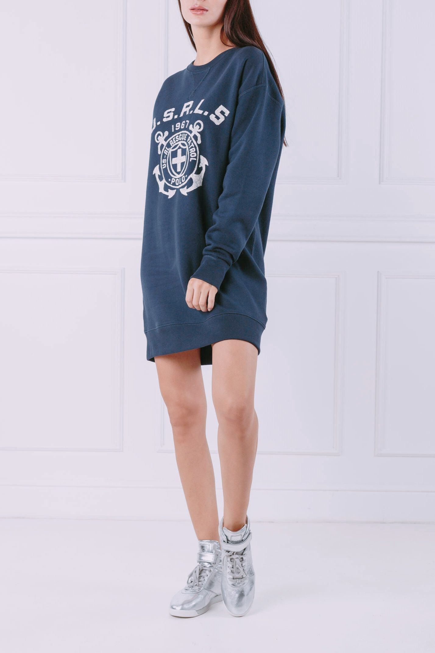 Polo Ralph Lauren × Ralph Lauren × Vintage 🔥 Polo Ralph Lauren Vintage Fleece Sweater Dress 🔥 Size M / US 6-8 / IT 42-44 - 16 Thumbnail