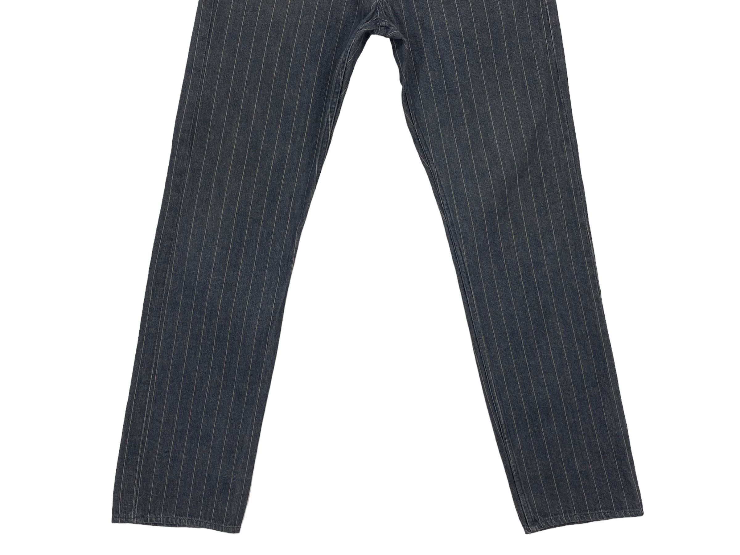 Japanese Brand Root Three Jeans Stripes Hickory Skateboard Pants Size US 29 - 5 Thumbnail