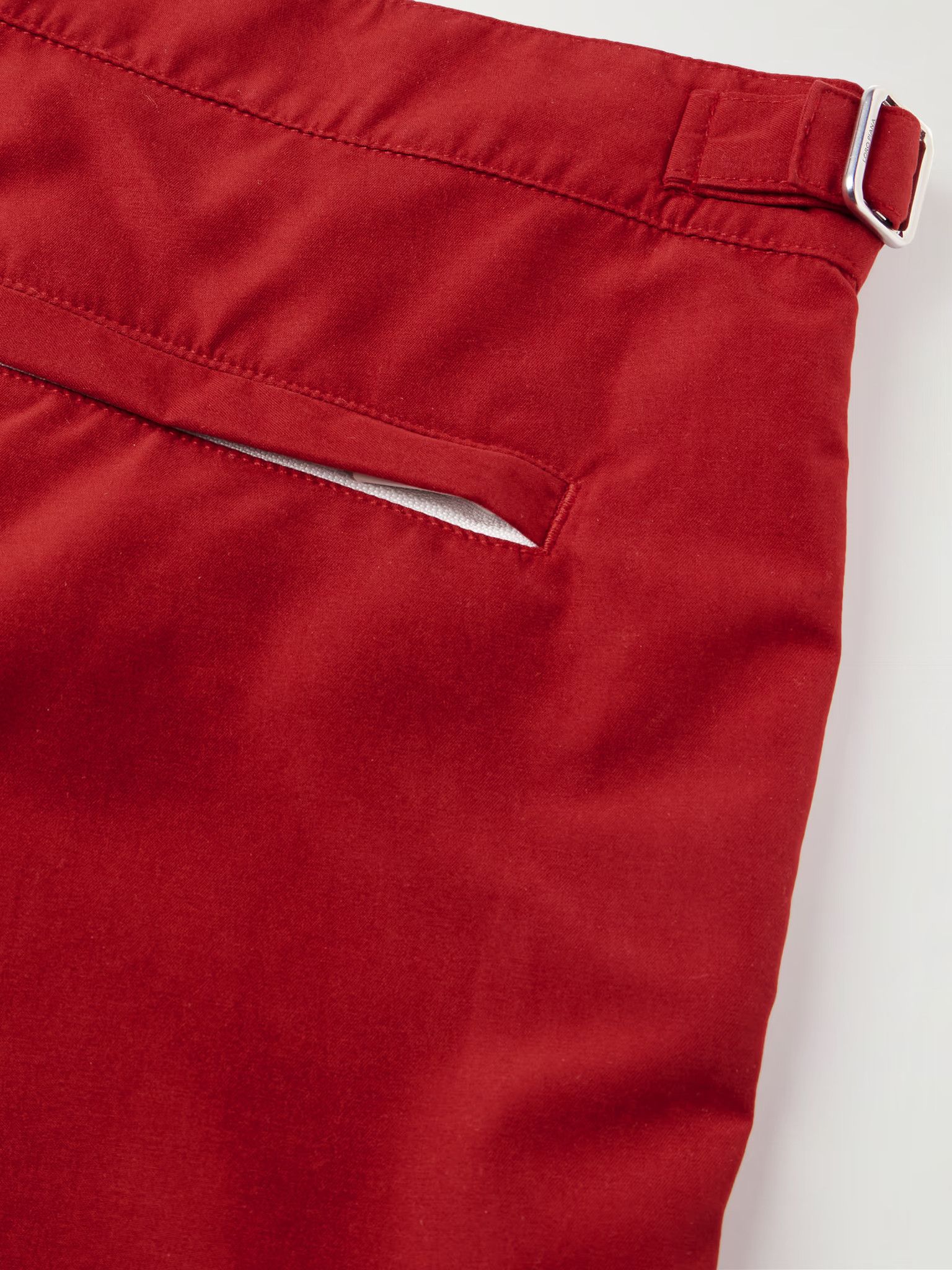 Loro Piana o1srvl11e1024 Schooner Straight Swim Shorts in Red Size US 34 / EU 50 - 4 Thumbnail