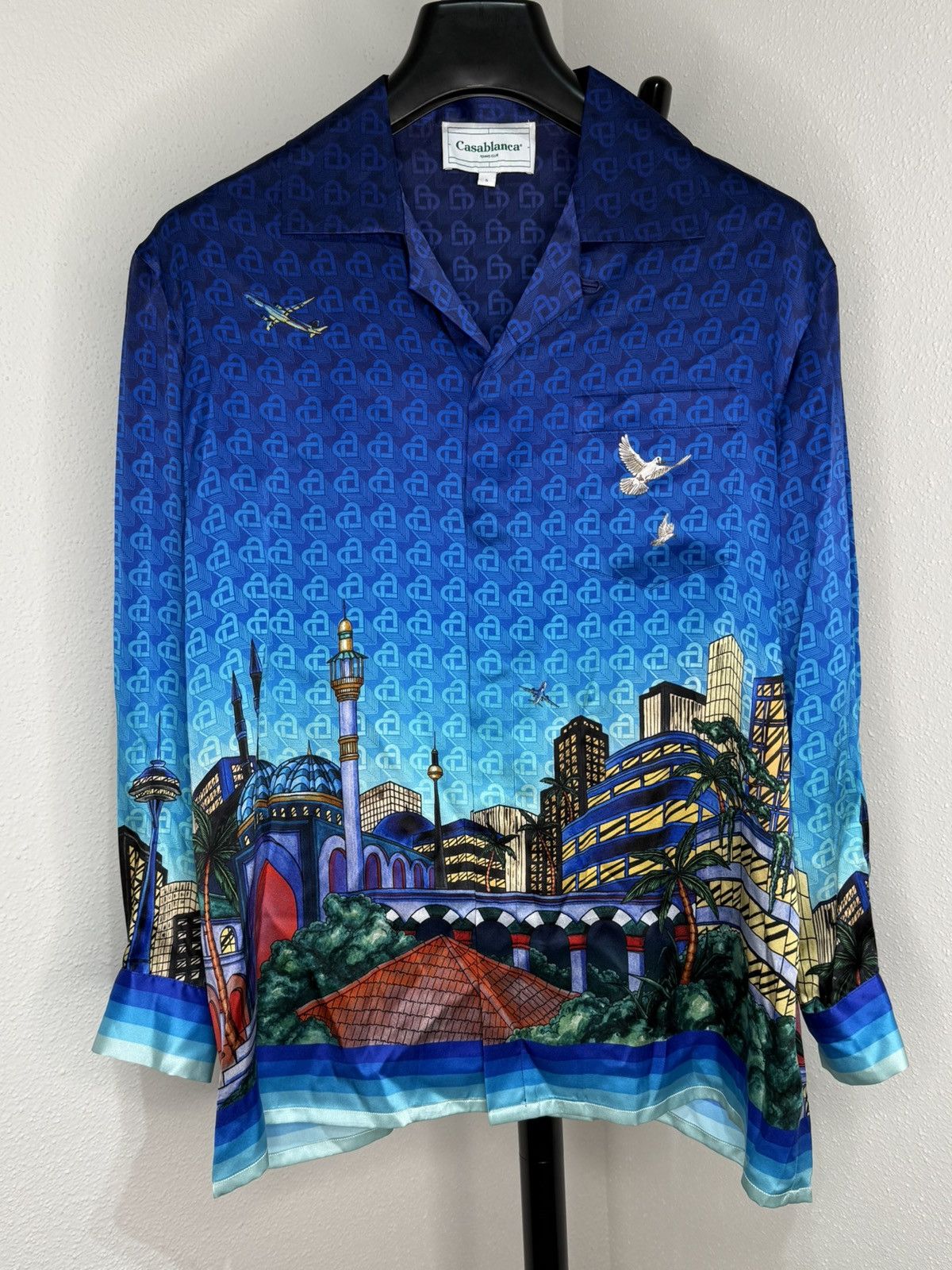 Casablanca Casablanca The Night View Silk Shirt Size US S / EU 44-46 / 1 - 1 Thumbnail