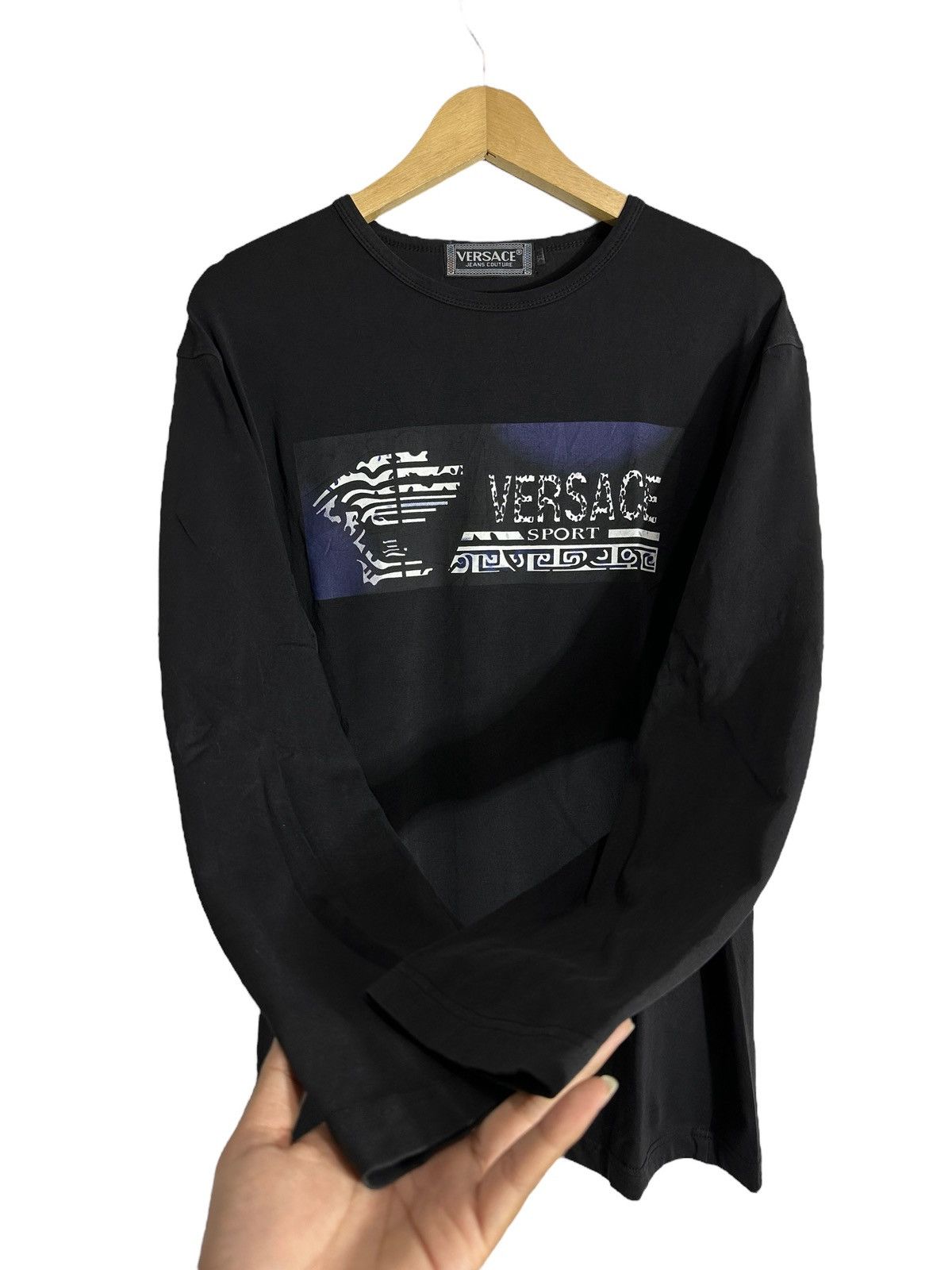 Versace × Versace Jeans Couture × Vintage VTG VERSACE SPORTS LONG SLEEVE TEE Size US L / EU 52-54 / 3 - 4 Thumbnail