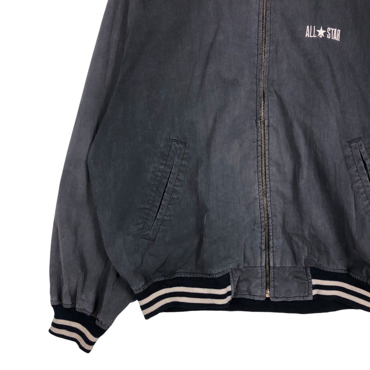 Japanese Brand 📌Vintage Bomber Jacket Zipper Converse All Star Size US M / EU 48-50 / 2 - 5 Thumbnail