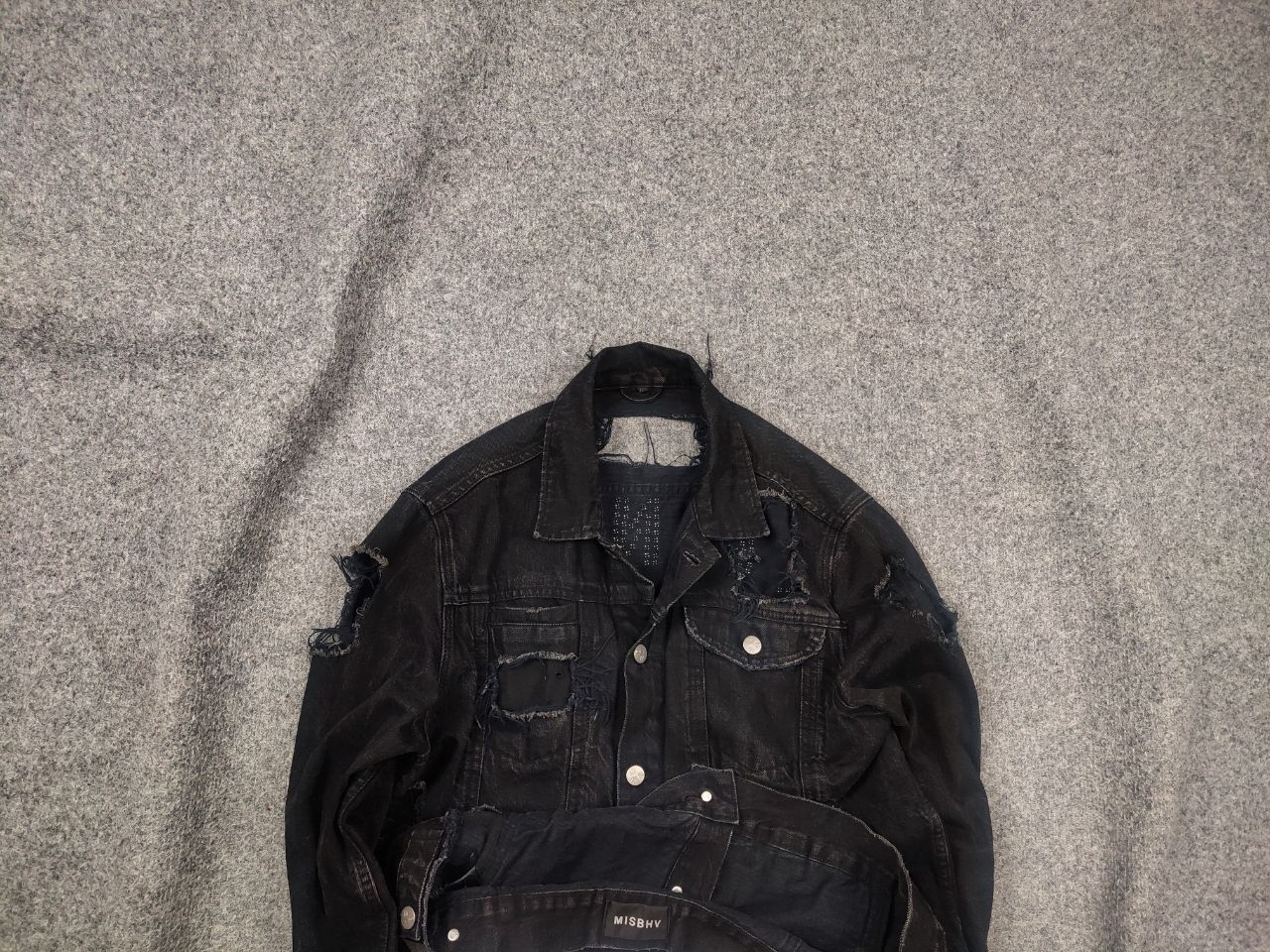 Misbhv Misbhv Design Distressed Denim sonic you Black Jacket Size US M / EU 48-50 / 2 - 2 Thumbnail