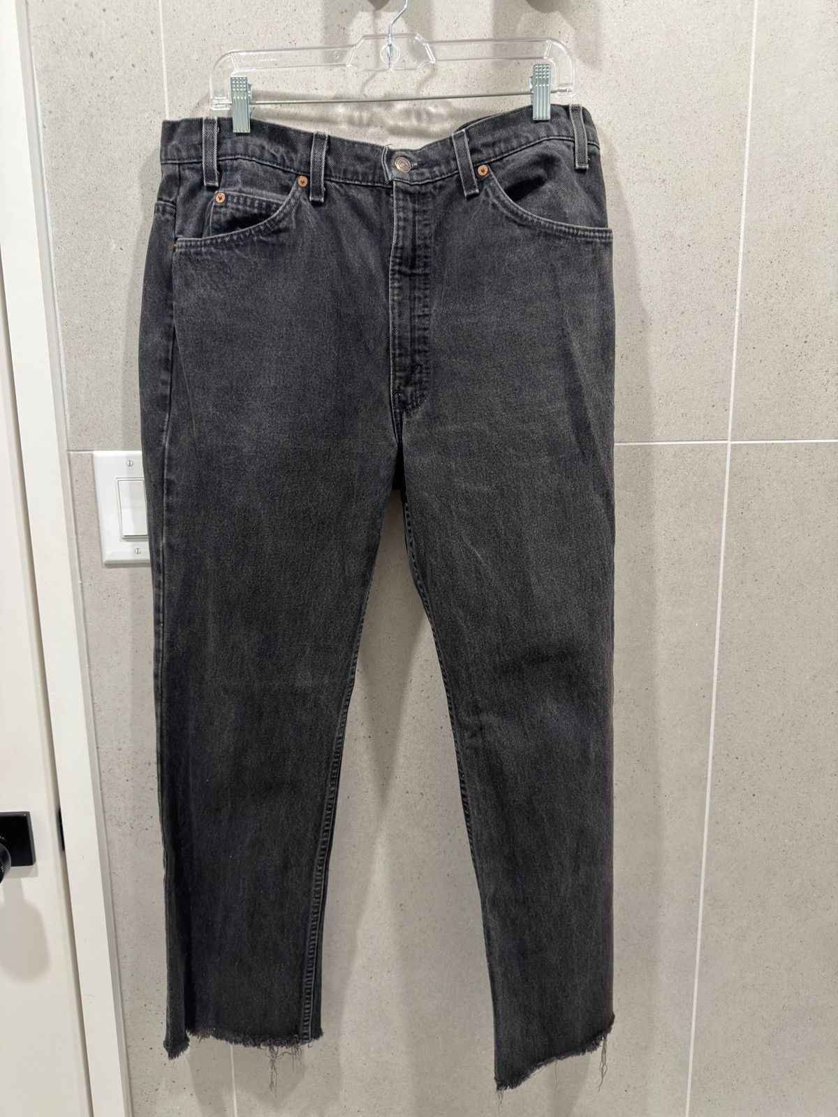 Levi's Vintage Clothing Vintage 1970's Levi's 517 Washed Black Distressed Denim Size US 36 / EU 52 - 1 Thumbnail
