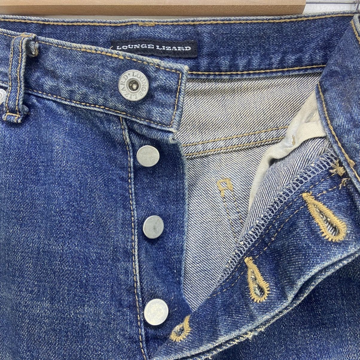 Lounge Lizard Japanese Brand Lounge Lizard Distressed Denim Size US 31 - 15 Thumbnail
