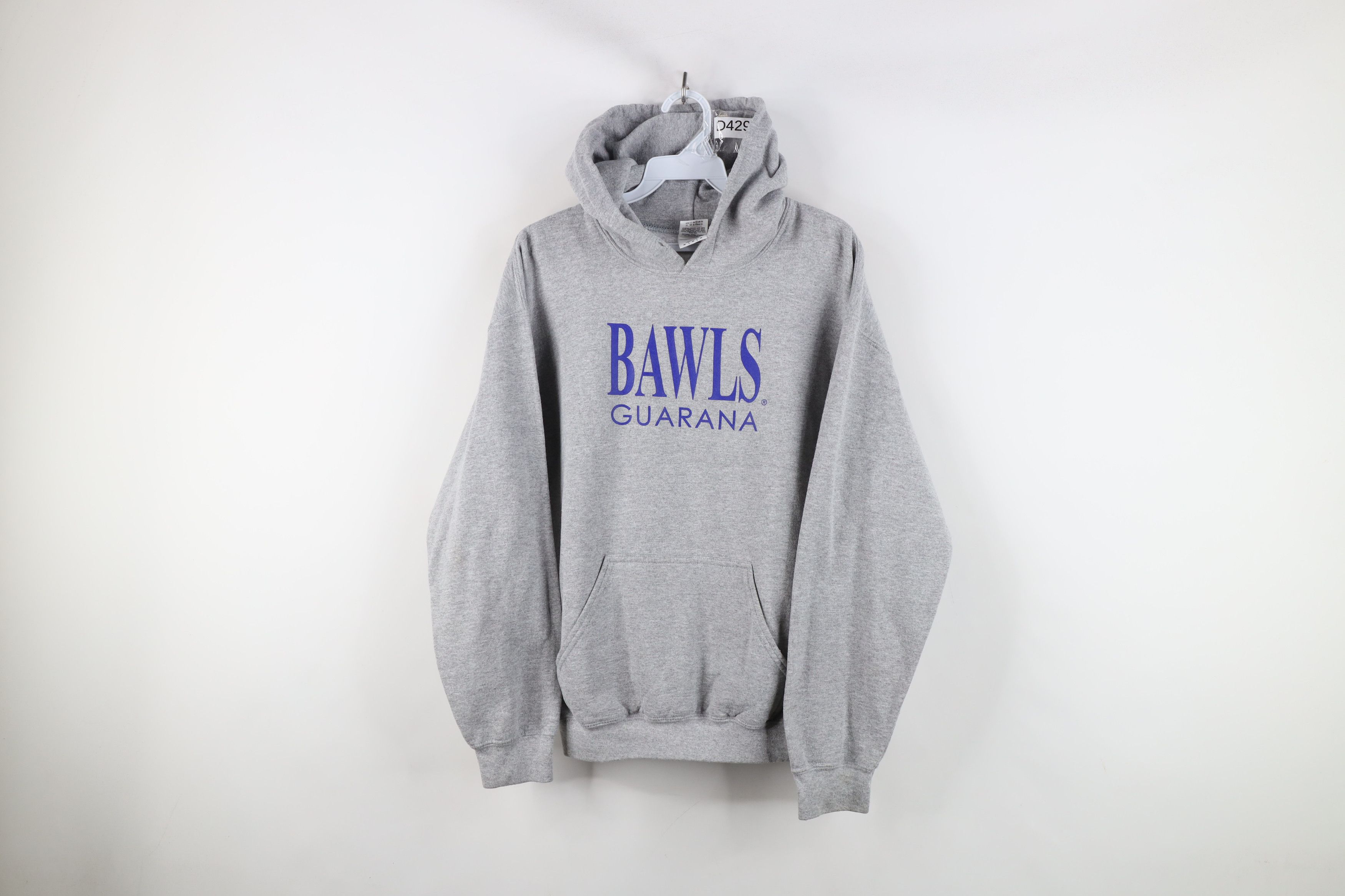 Vintage Vintage 90s Y2K Bawls Guarana Energy Drink Hoodie Gray Size US M / EU 48-50 / 2 - 1 Thumbnail