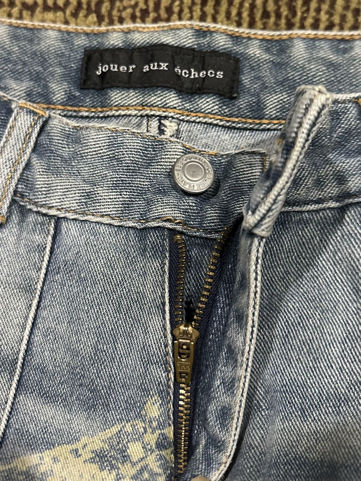 Designer × If Six Was Nine × Jean Paper Cut Hagi Denim JOUER AUX ECHECS Bootcut Flores Jeans Size 28" / US 6 / IT 42 - 4 Thumbnail