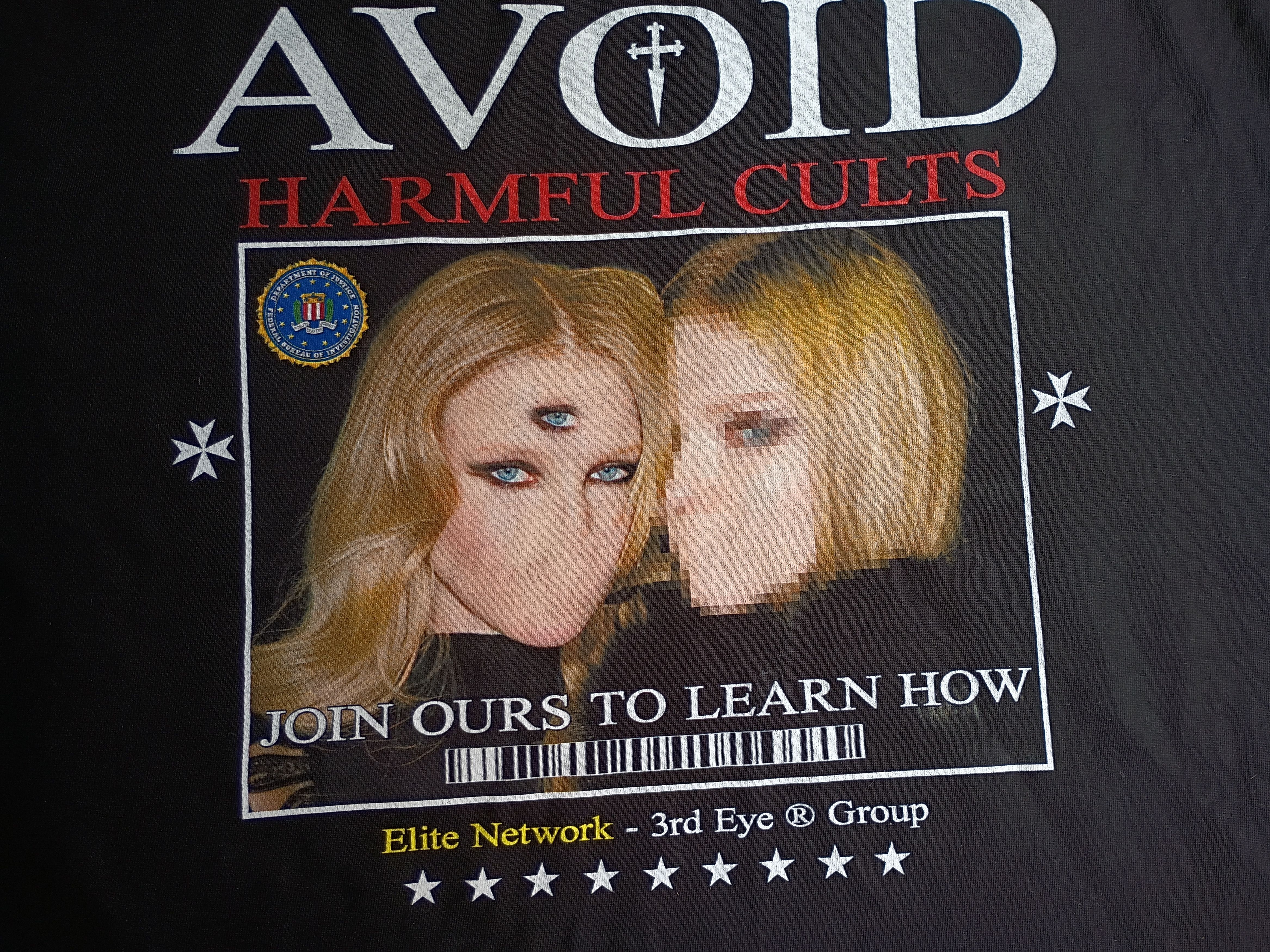 Other AVOID HARMFUL CULTS tee *EXTREMELY RARE* (1 of 2) Size US XL / EU 56 / 4 - 3 Thumbnail