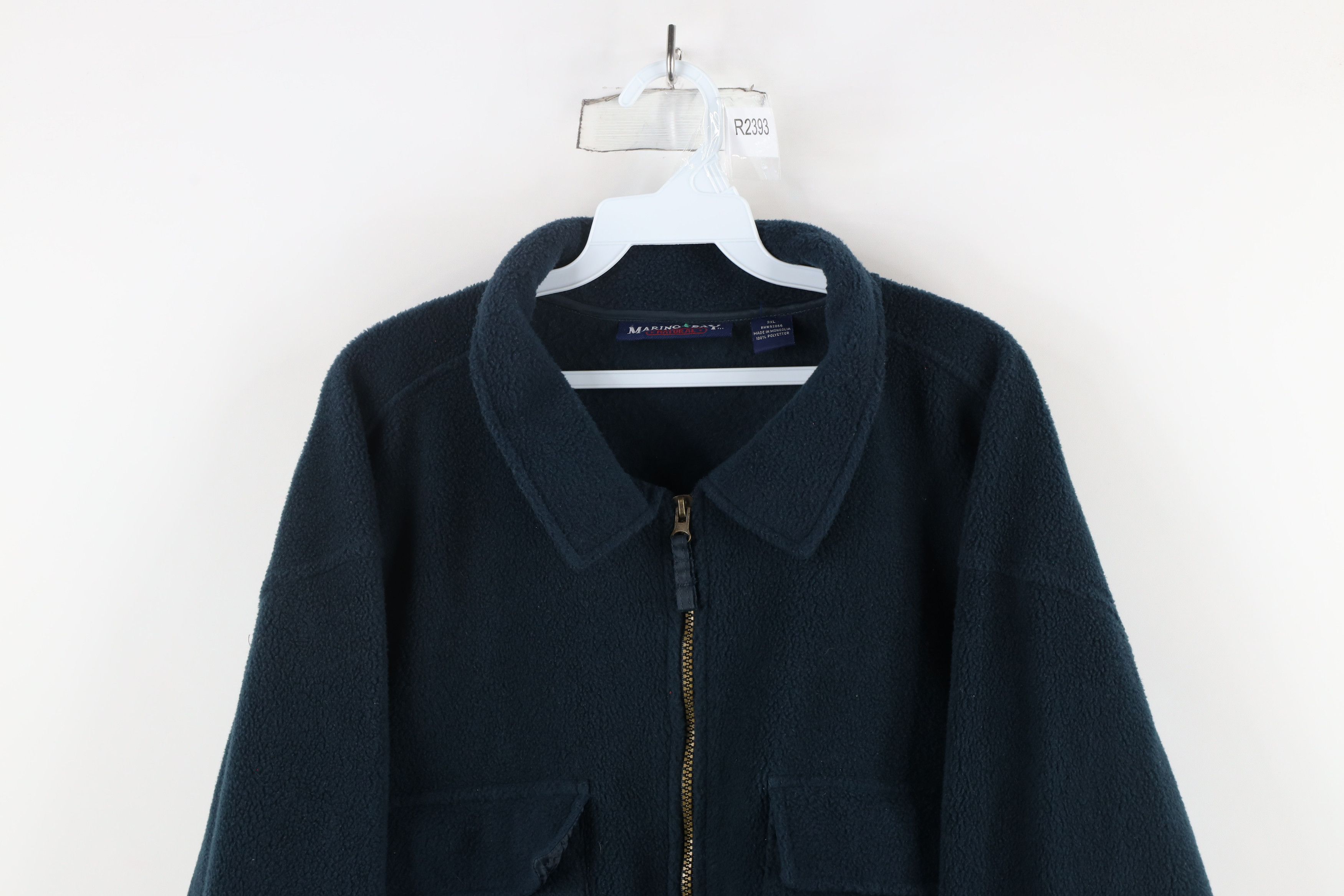 Vintage Vintage 90s Streetwear Full Zip Fleece Shirt Jacket Shacket Size US XXL / EU 58 / 5 - 2 Thumbnail
