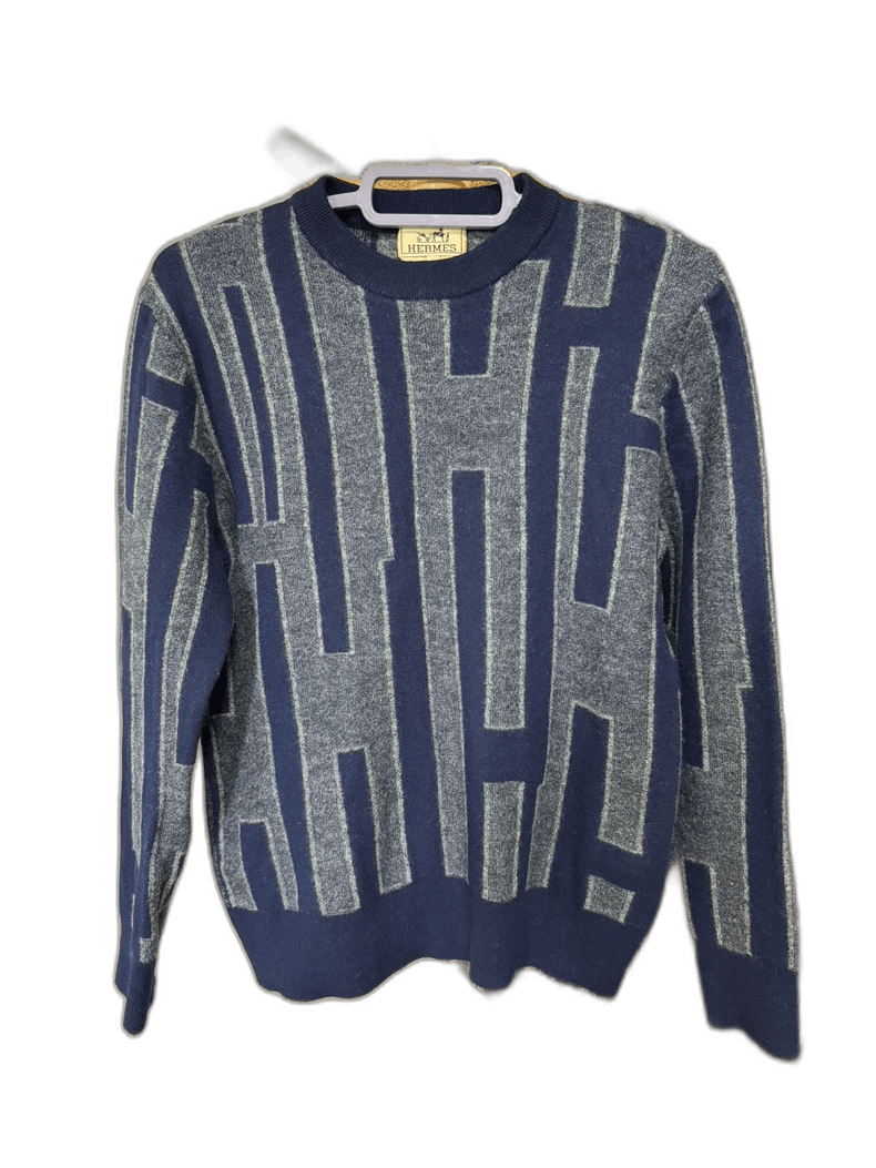 Hermes Hermes Cashmere Sweater with H Pattern Size US M / EU 48-50 / 2 - 1 Thumbnail
