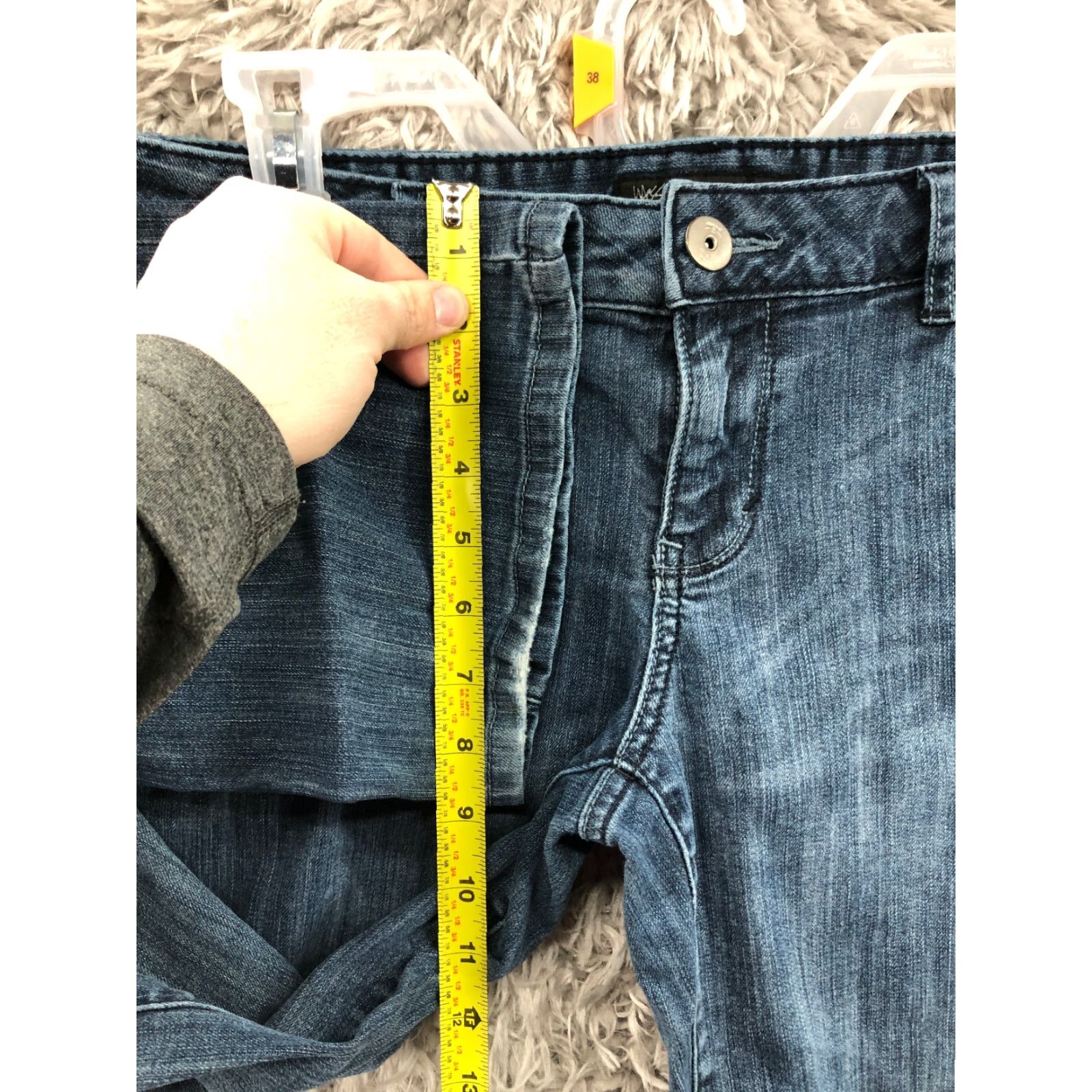 Mossimo Mossimo Jeans Bootcut Denim Size 6 Womens Mid Rise Dark Wash Blue Size 28" / US 6 / IT 42 - 4 Thumbnail