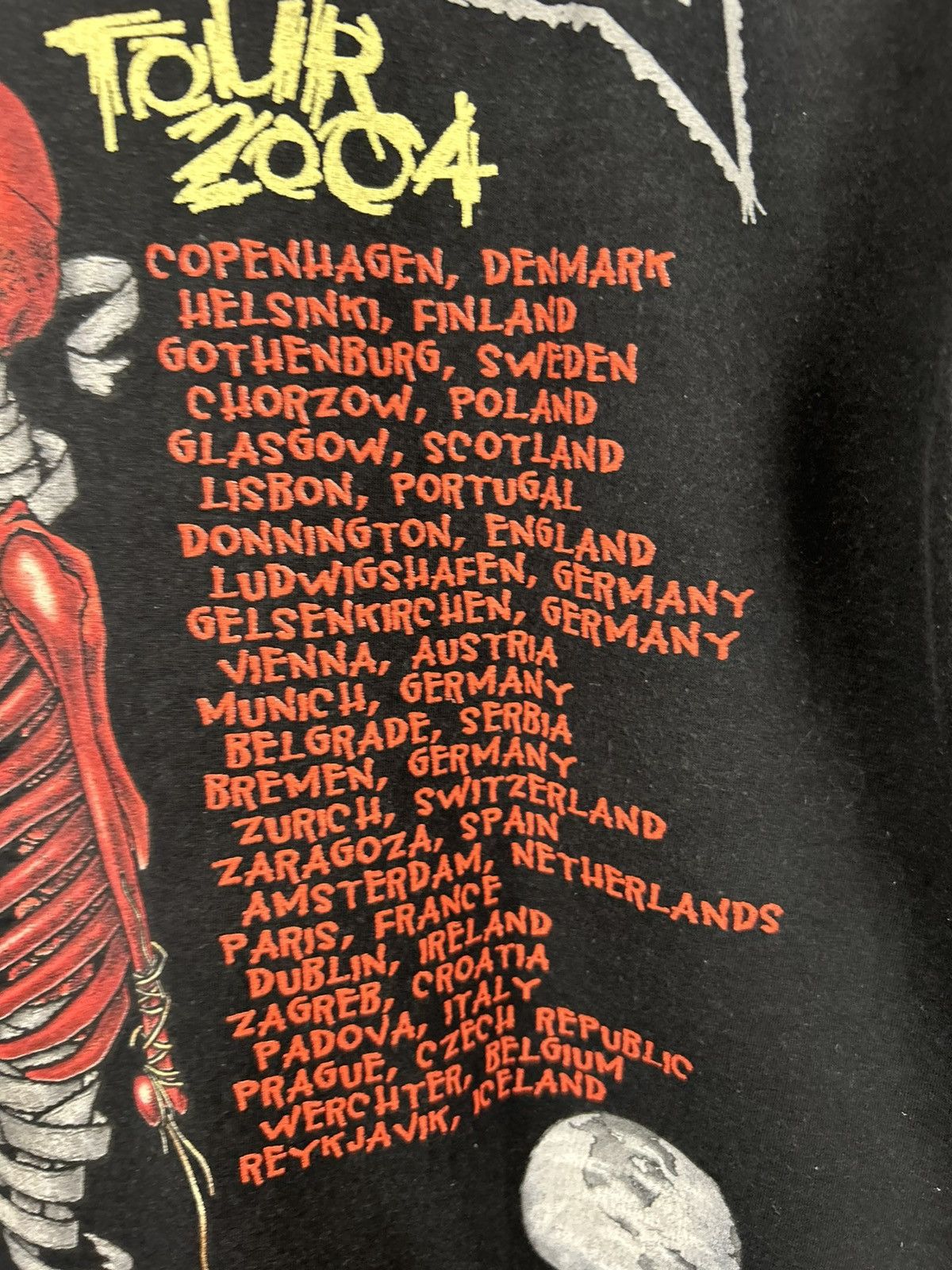 Band Tees Vtg 2004 Metallica Madly In Anger Concert Tour Black T-Shirt Size US M / EU 48-50 / 2 - 25 Thumbnail