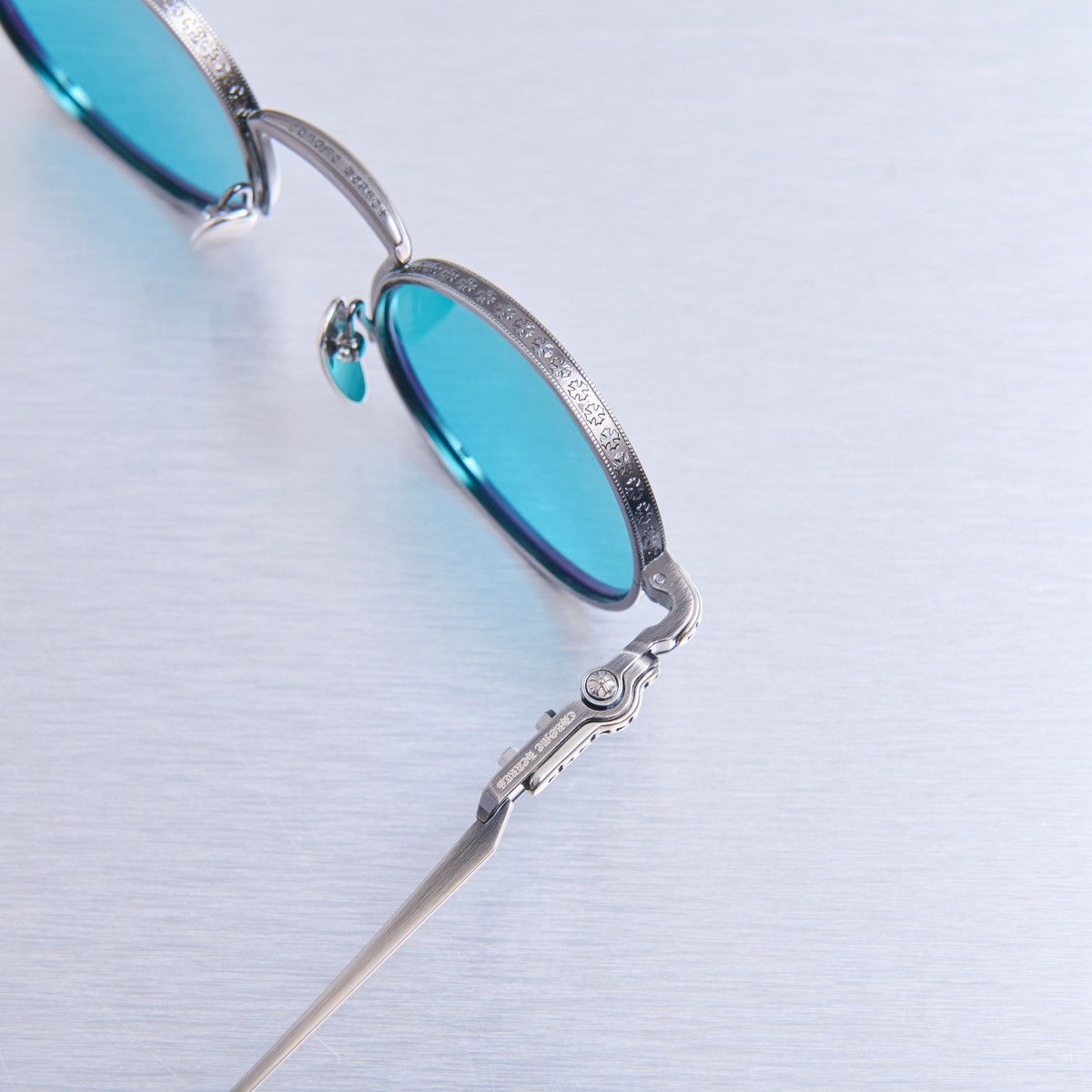 Chrome Hearts CHROME HEARTS HONEY DIPPED PEWTER SUNGLASSES Size ONE SIZE - 6 Thumbnail