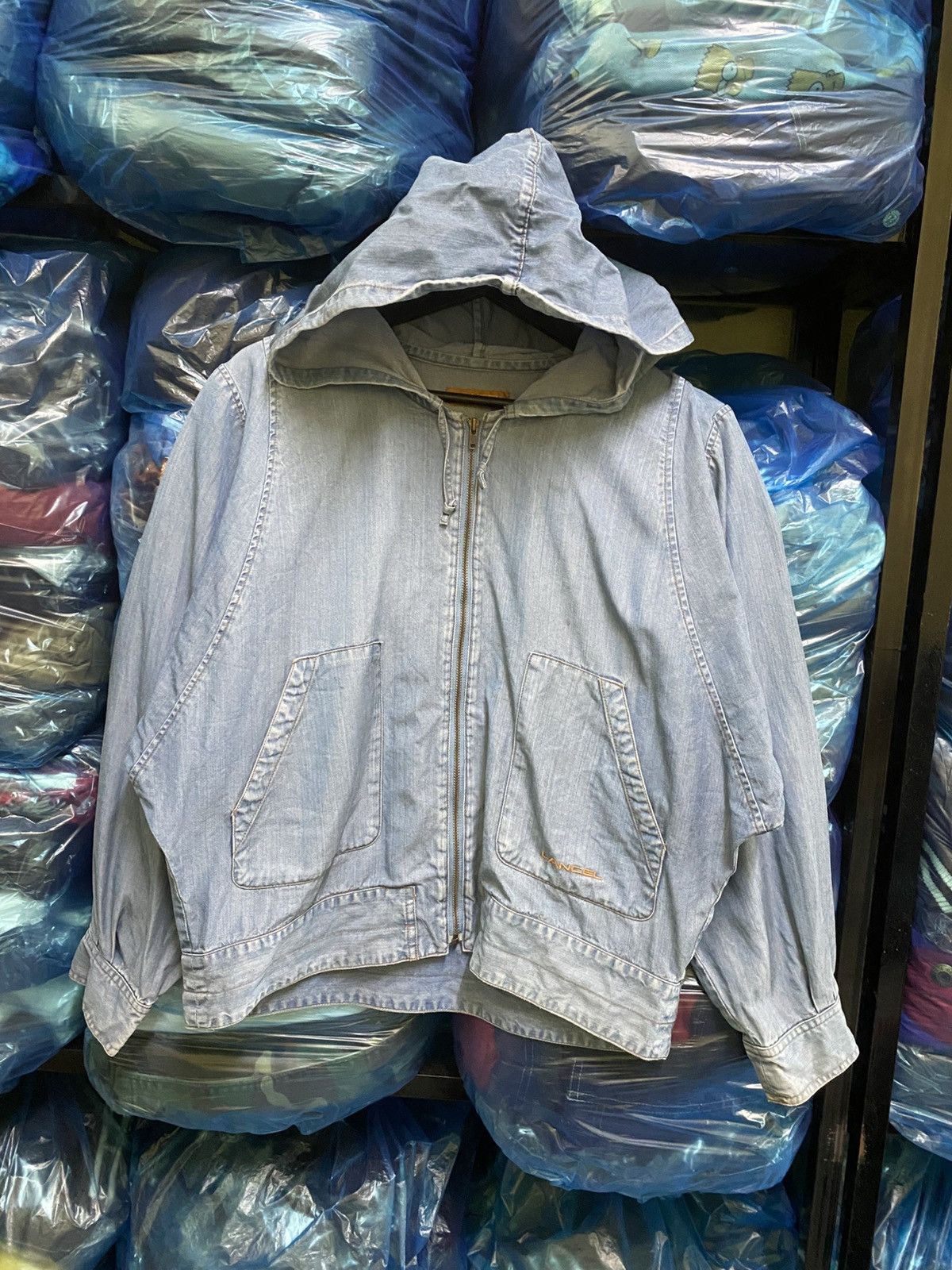 Lancel VINTAGE LANCEL JEANS HOODIE JACKET Size L / US 10 / IT 46 - 1 Thumbnail