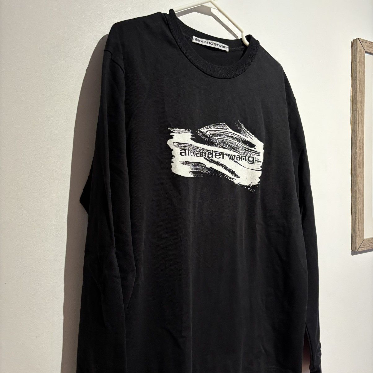 Alexander Wang Black Soap Suds Long Sleeve T-Shirt 2022 Size US S / EU 44-46 / 1 - 6 Thumbnail