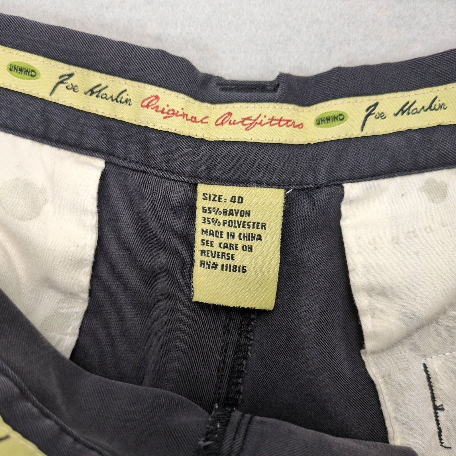 Other Joe Marlin Original Outfitters Men's 40 Black Cargo Shorts Size US 40 / EU 56 - 3 Thumbnail