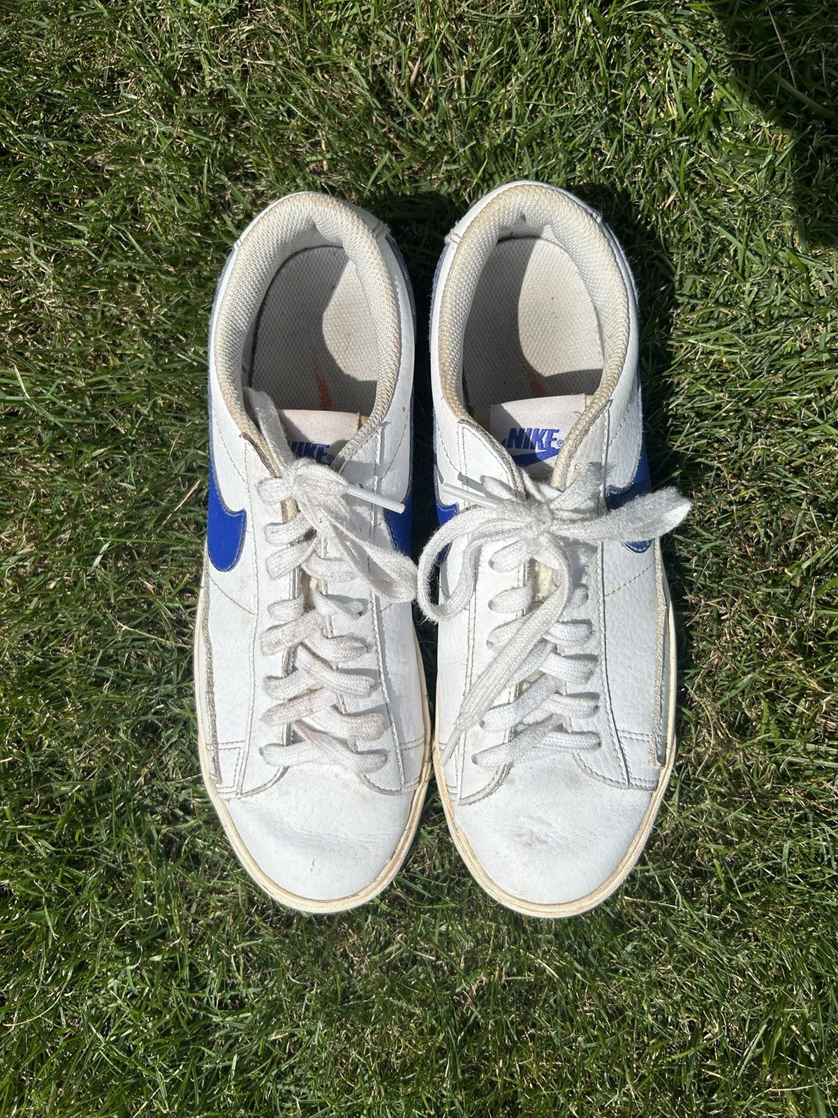 Nike × Vintage Nike Blazer Low Leather Size US 8.5 / EU 41-42 - 2 Thumbnail