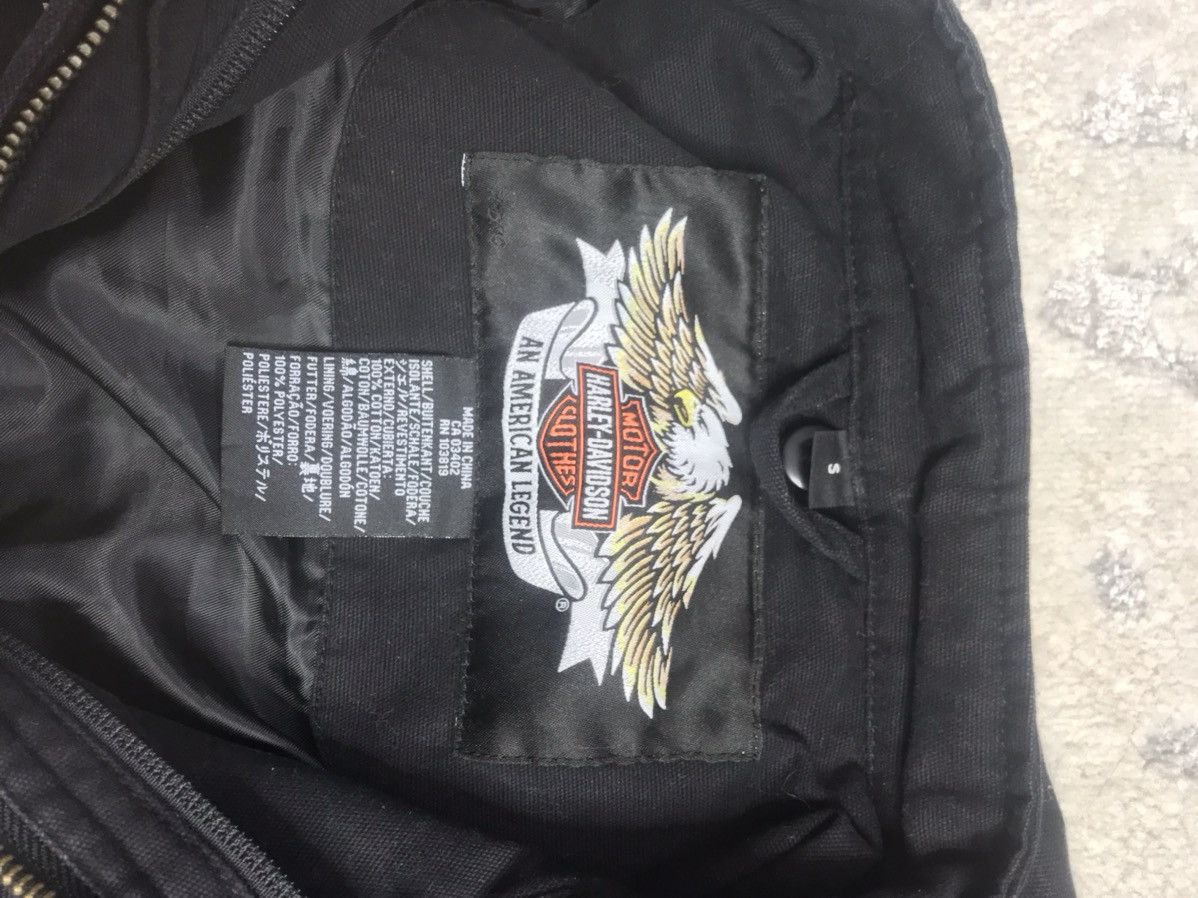 Harley Davidson × Vintage Harley Davidson Denim Jacket Vintage Big Logo Skull Size US S / EU 44-46 / 1 - 7 Thumbnail
